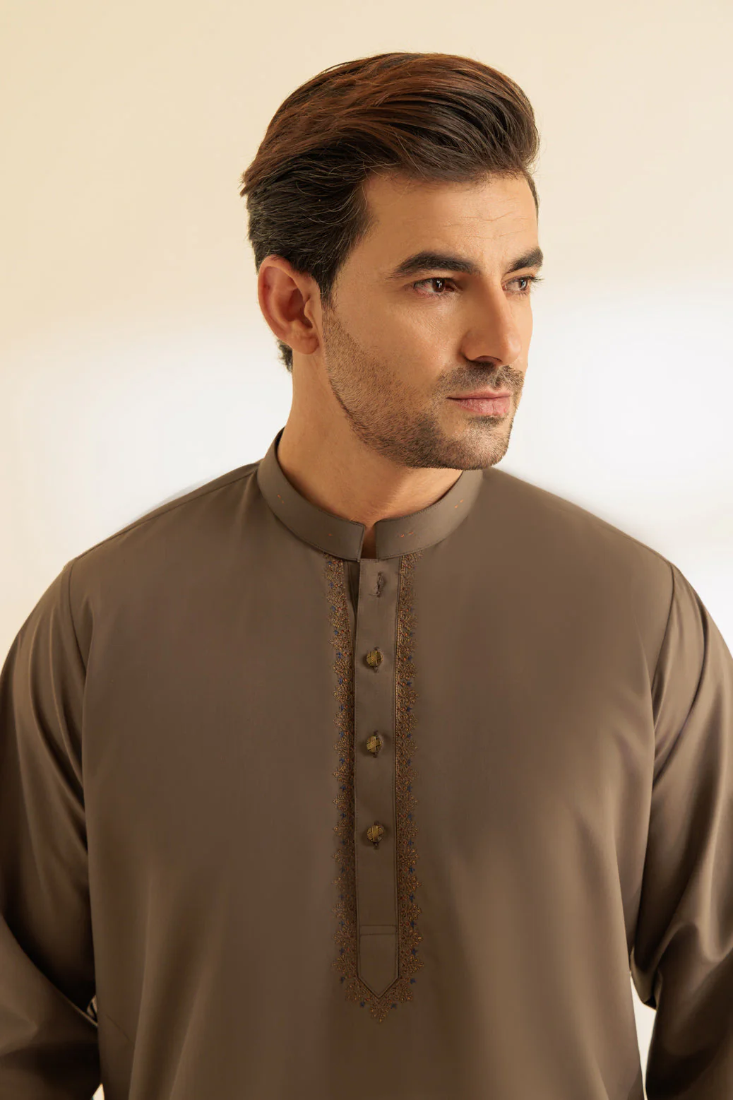 GREY-COTTON-KURTA SHALWAR - (KSRS24-038) - Image 3