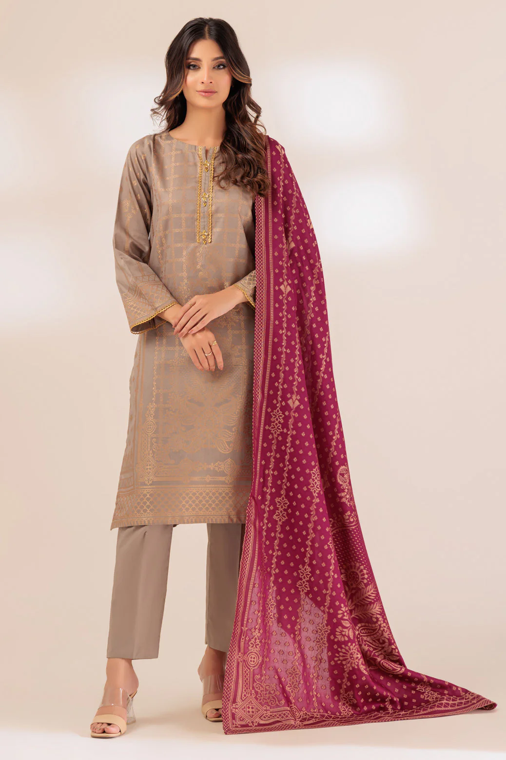 GREY-JACQUARD-3 PIECE (PWJ5233P14) - Image 4