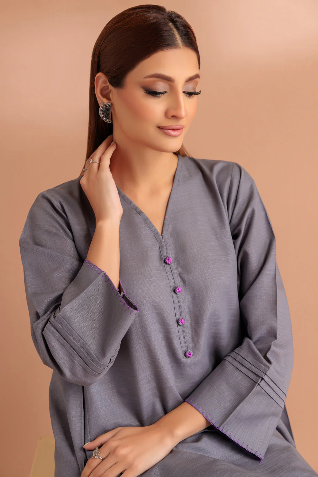 GREY-KHADDAR-2 PIECE (WS6232P67) - Image 2