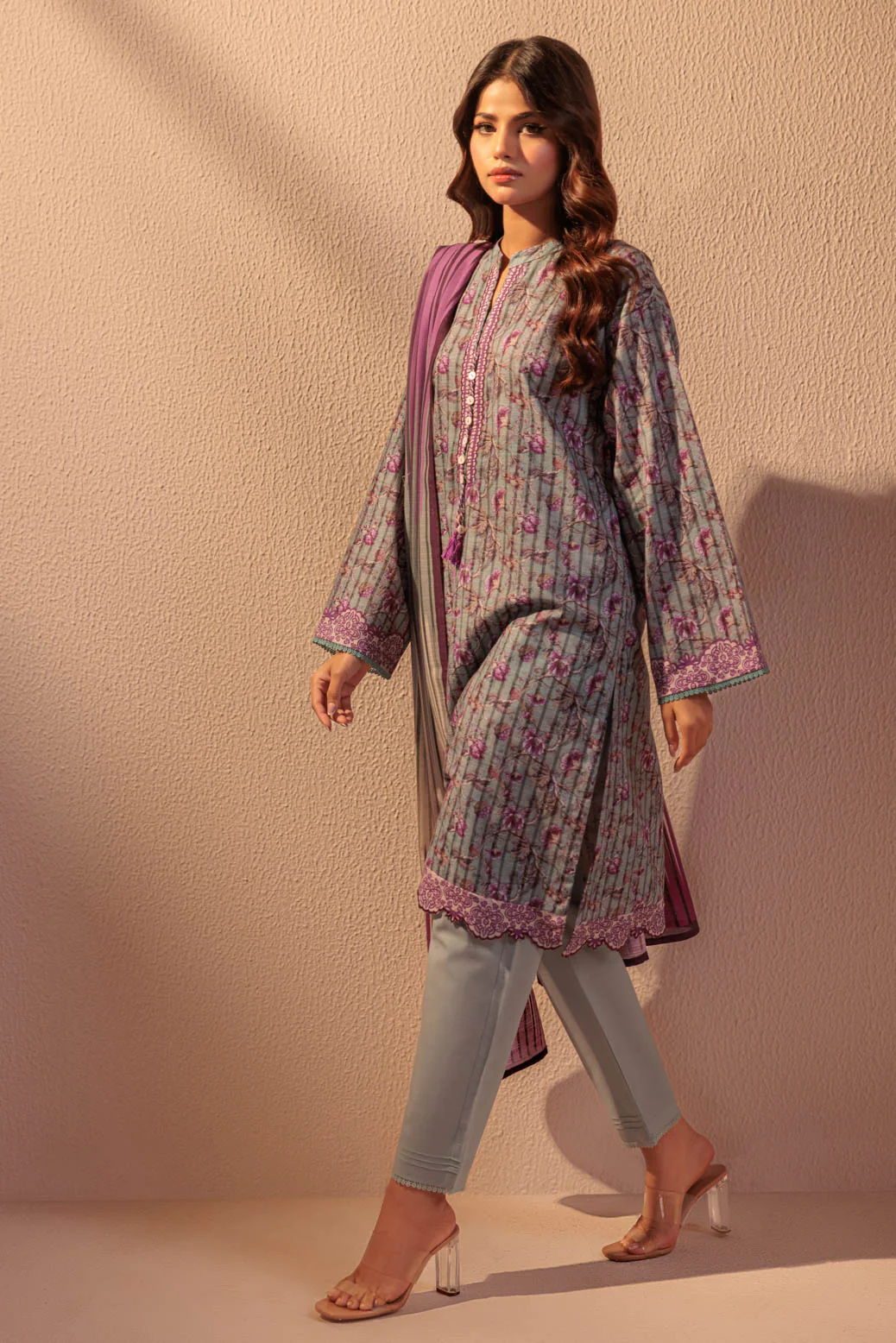 GREY-KHADDAR-3 PIECE (WS6243P12) - Image 3