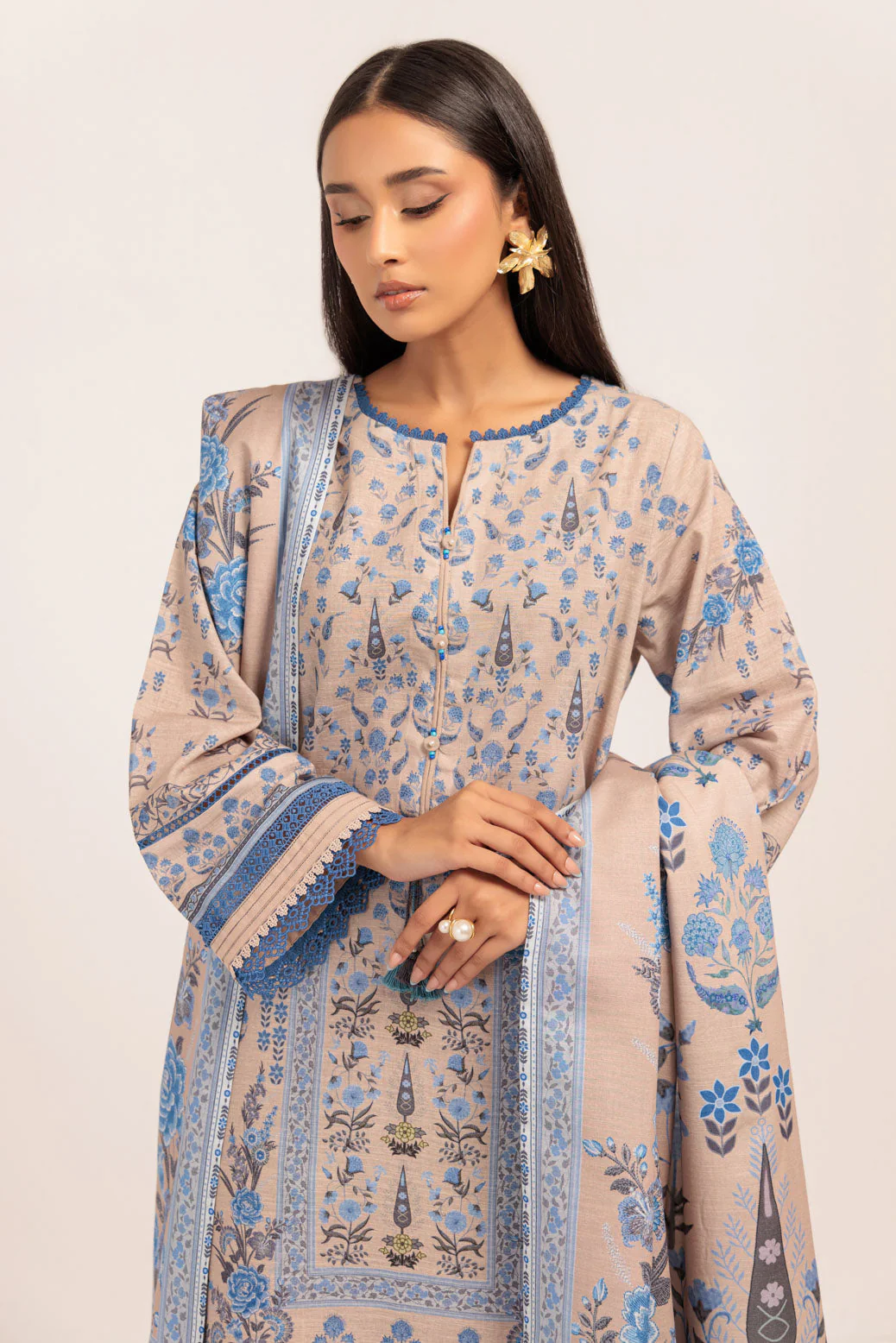 GREY-KHADDAR-3 PIECE (WS6243P29) - Image 4