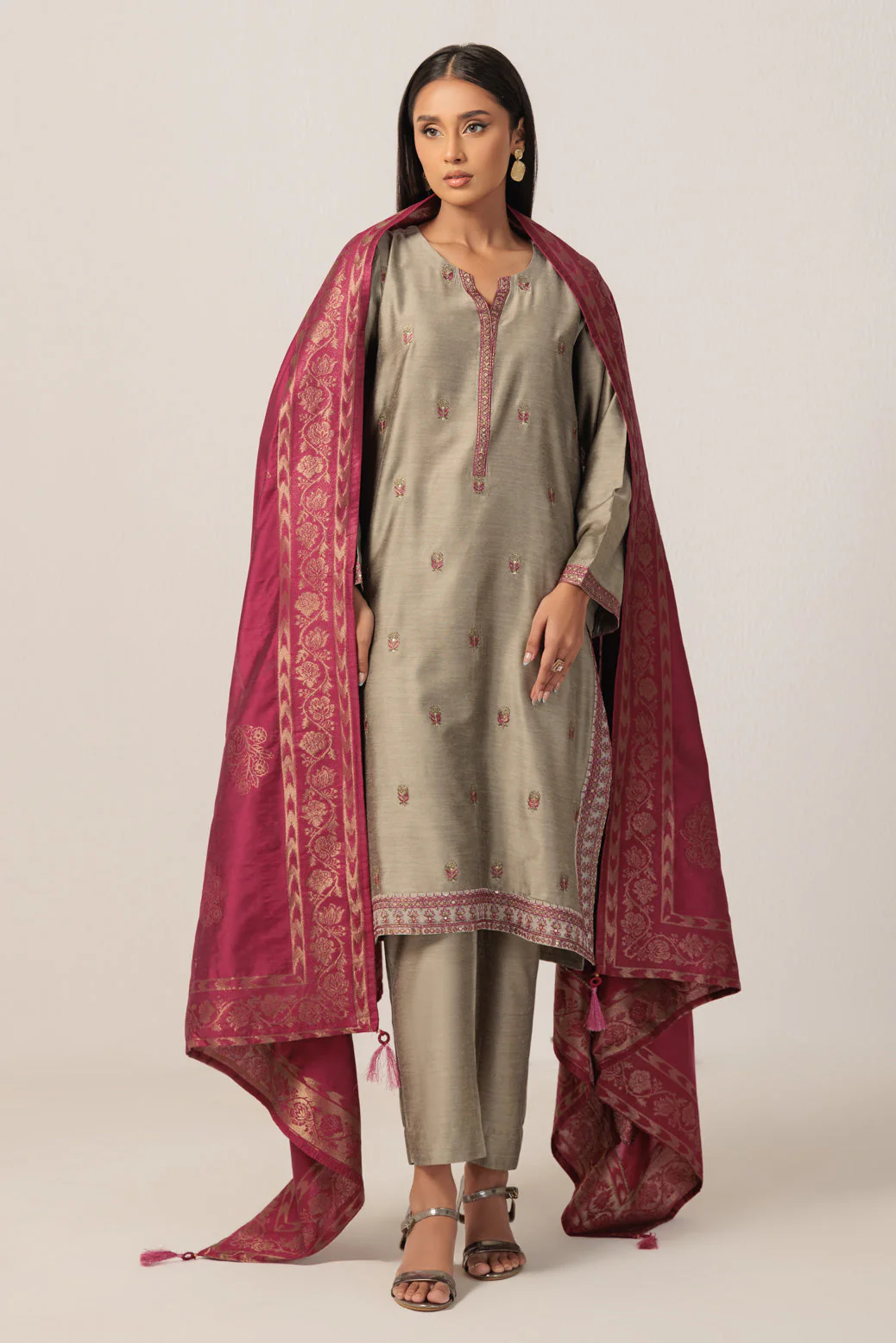 GREY-SILK-3 PIECE (6S24C3P351) - Image 2