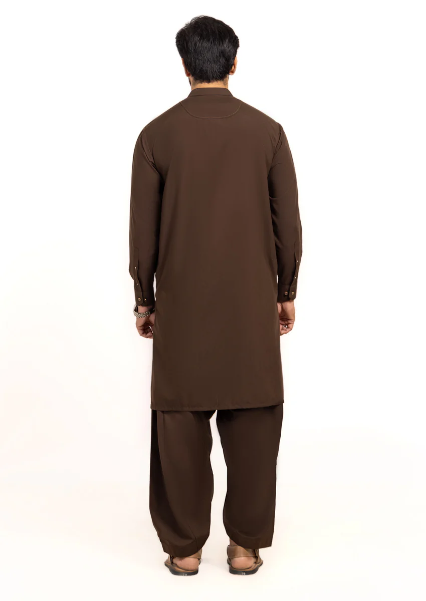 D-BROWN-BLENDED-SHALWAR SUIT - (GSBW24-012) - Image 2