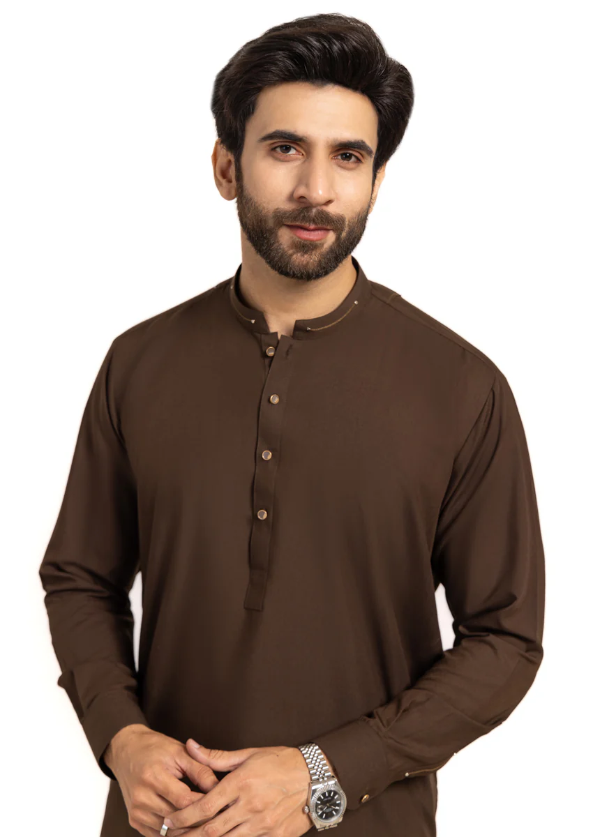 D-BROWN-BLENDED-SHALWAR SUIT - (GSBW24-012) - Image 3