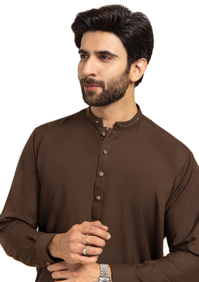 D-BROWN-BLENDED-SHALWAR SUIT - (GSBW24-012) - Image 5