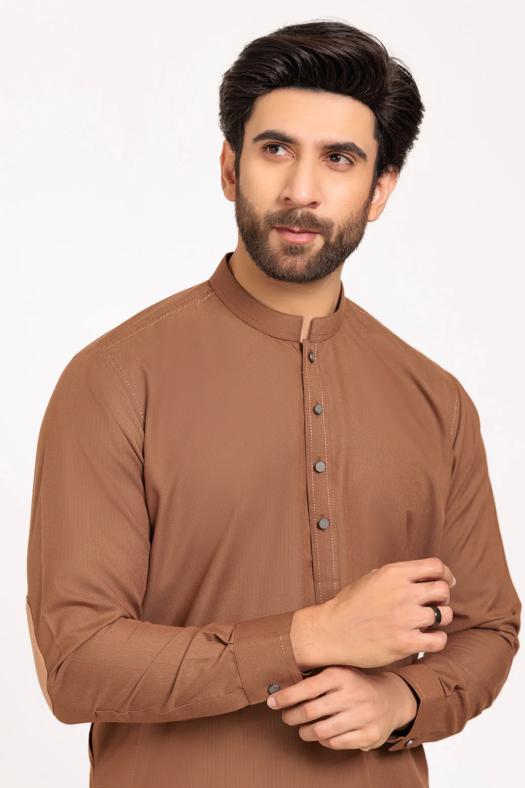 M-BROWN-BLENDED-SHALWAR SUIT - (GSBW24-013) - Image 2