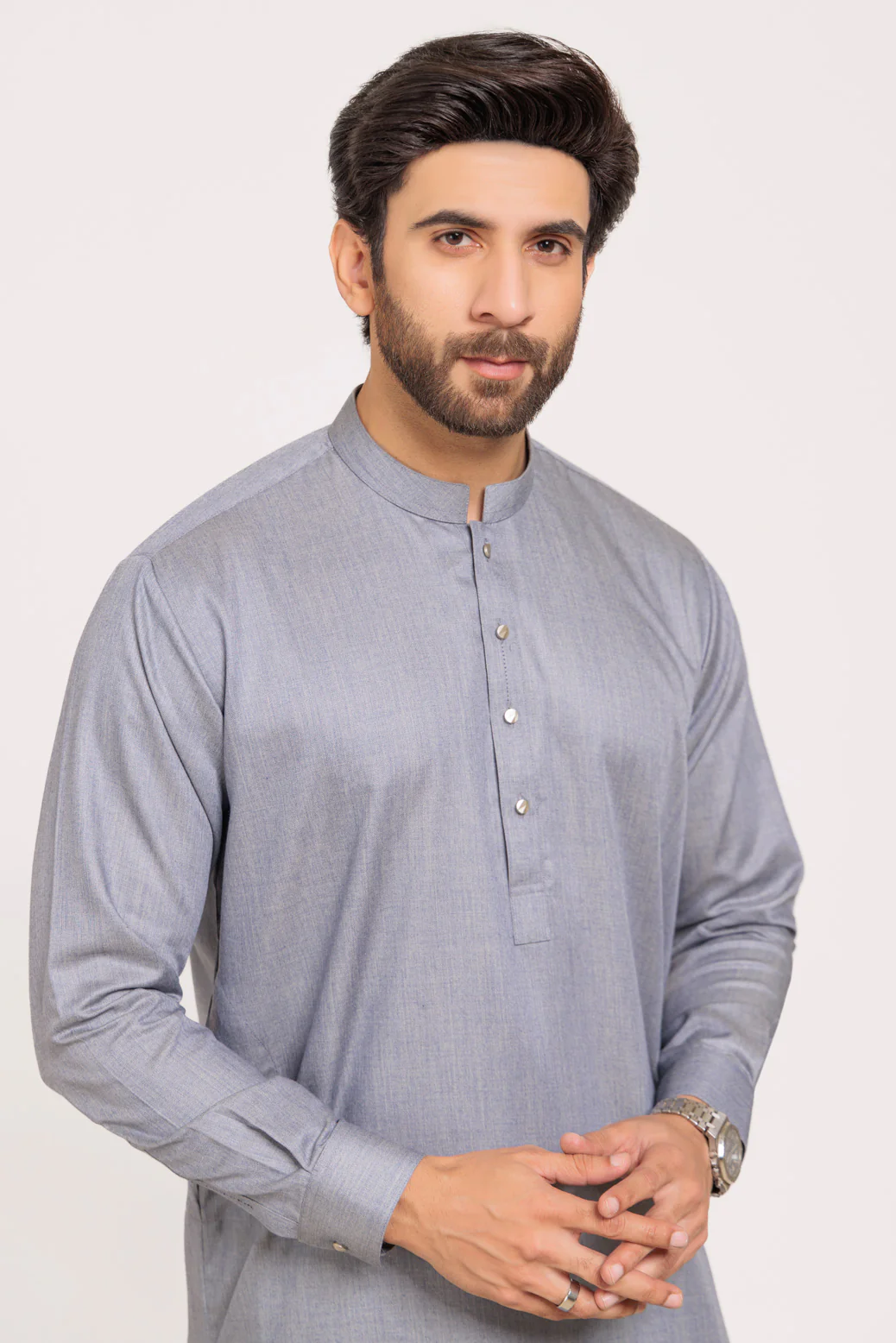 L-GREY-BLENDED-SHALWAR SUIT - (GSBW24-014) - Image 2