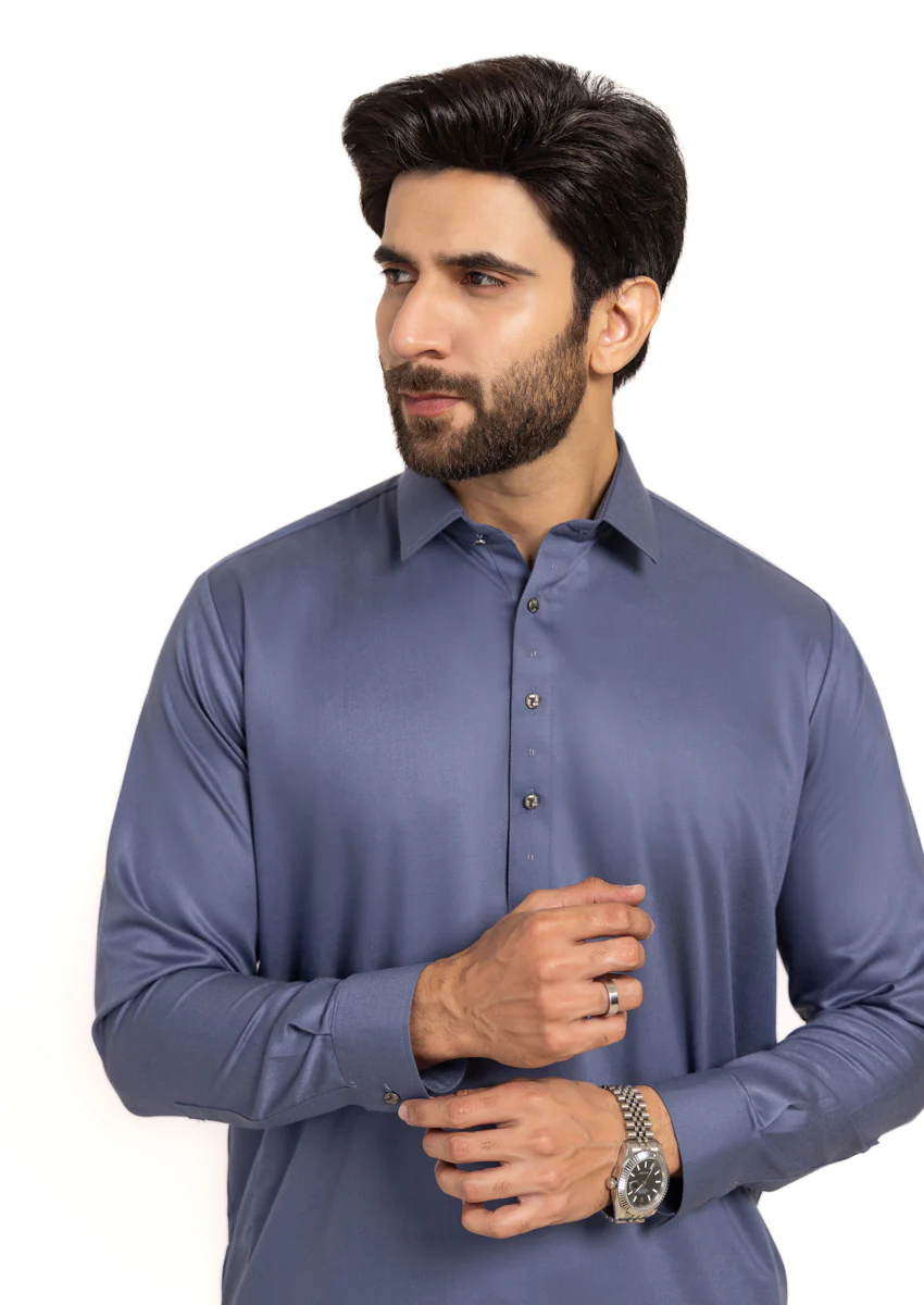 M-GREY-BLENDED-SHALWAR SUIT - (GSSW24-026) - Image 5