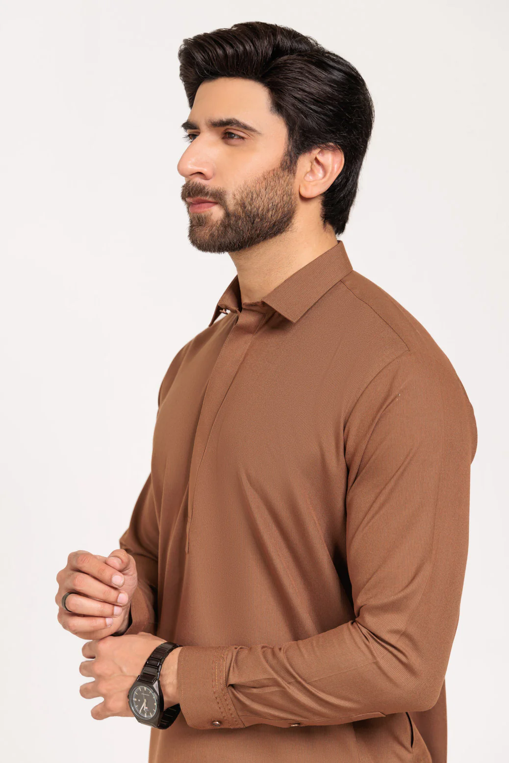 M-BROWN-BLENDED-SHALWAR SUIT - (GSSW24-028) - Image 4