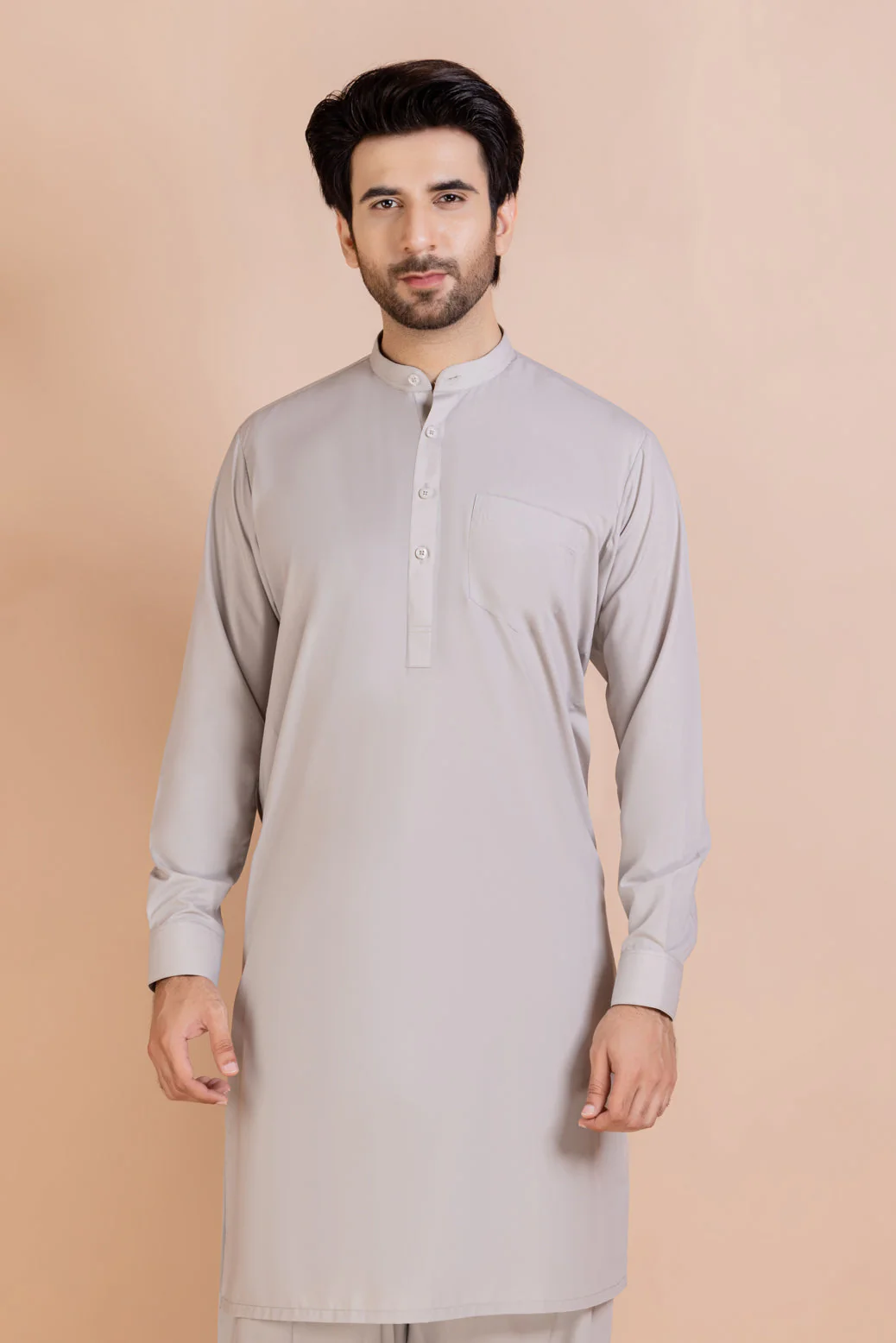 HARBOR GRAY-BLENDED-SHALWAR SUIT (GSBB22-004) - Image 2