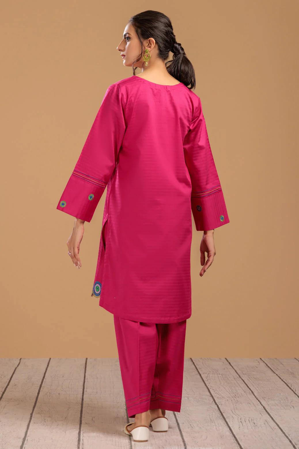 HOT-PINK-DOBBY-2 PIECE (SAS232P24) - Image 4
