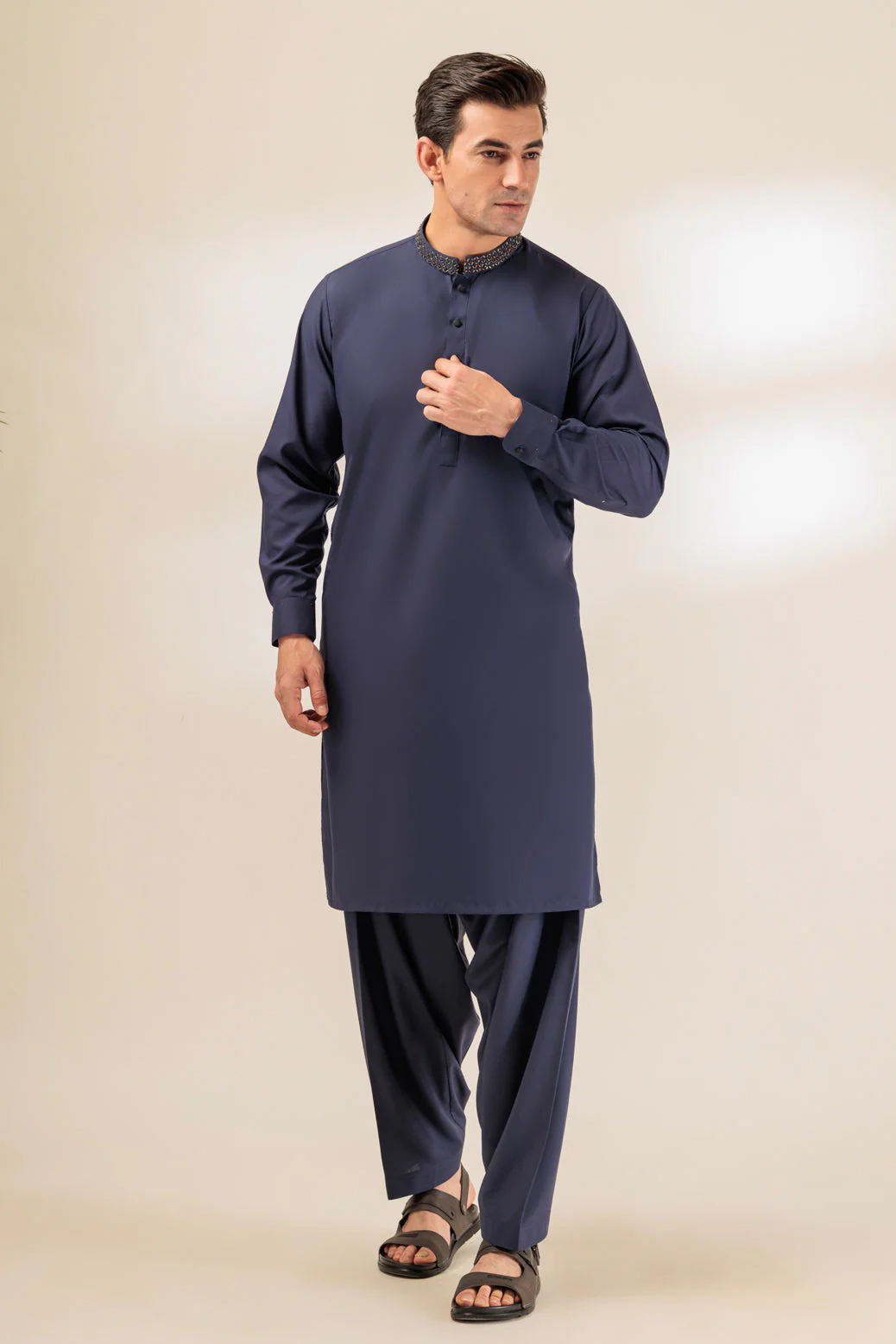 I-BRASS-BLENDED-KURTA SHALWAR - (KSRR24-010) - Image 3