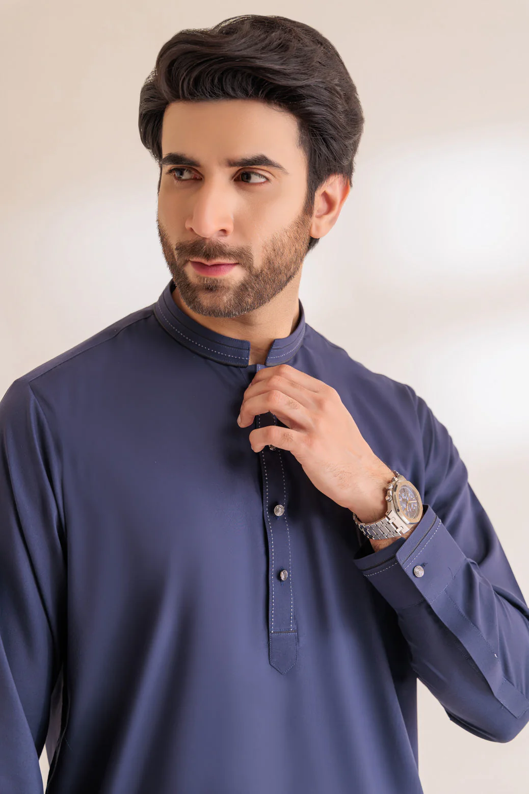 I-BRASS-BLENDED-KURTA SHALWAR - (KSRS24-011) - Image 2