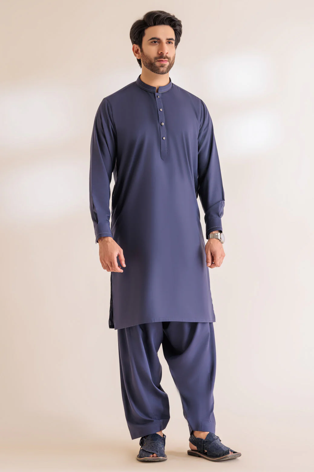 I-BRASS-BLENDED-KURTA SHALWAR - (KSRS24-011) - Image 3