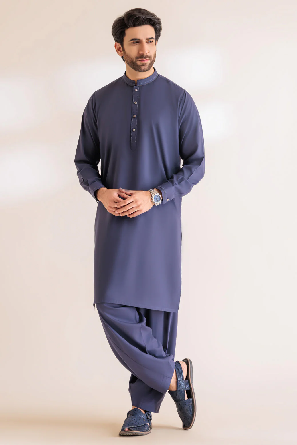 I-BRASS-BLENDED-KURTA SHALWAR - (KSRS24-011) - Image 5