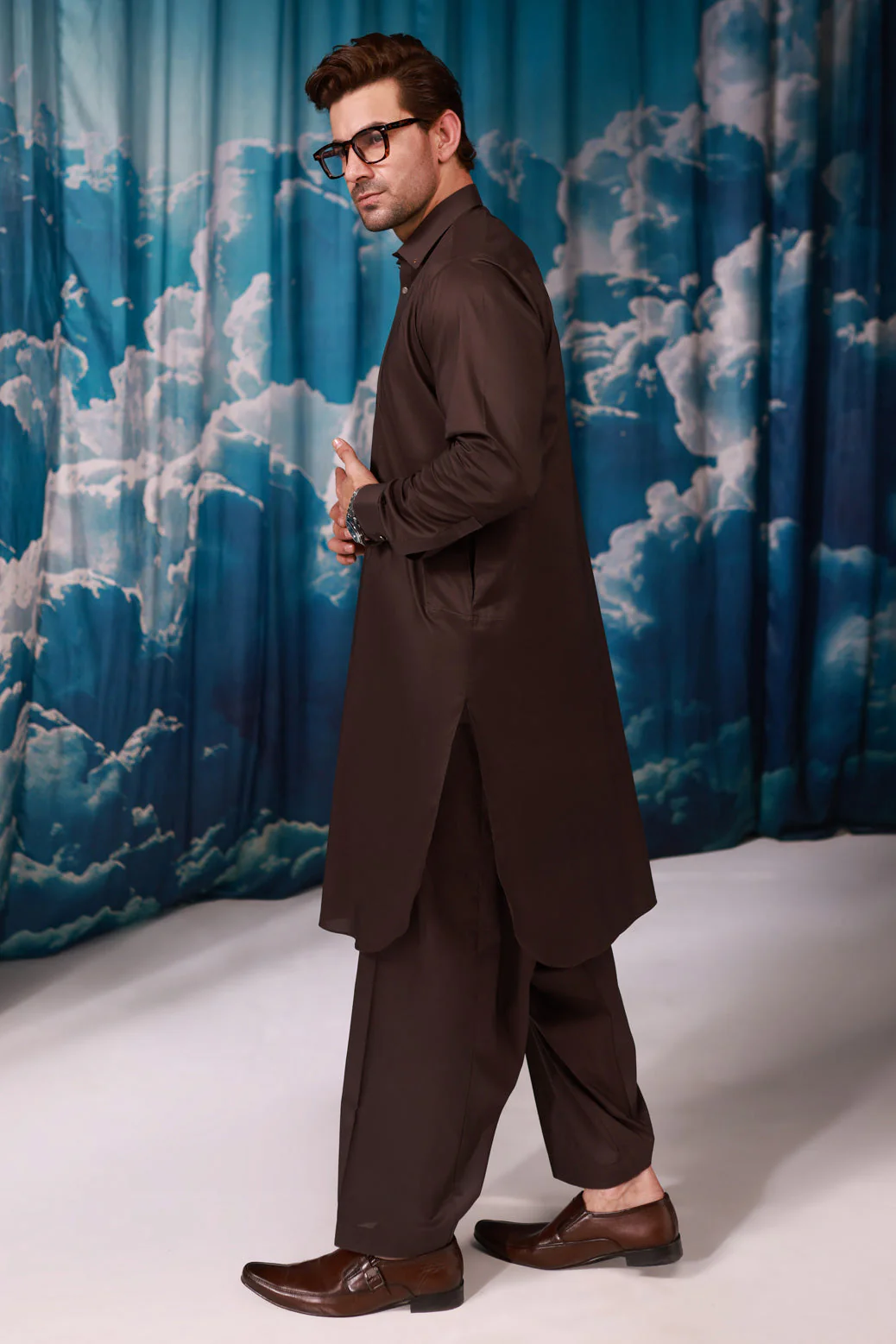 IN-BROWN-COTTON-SHALWAR SUIT - (GSSW24-002) - Image 3