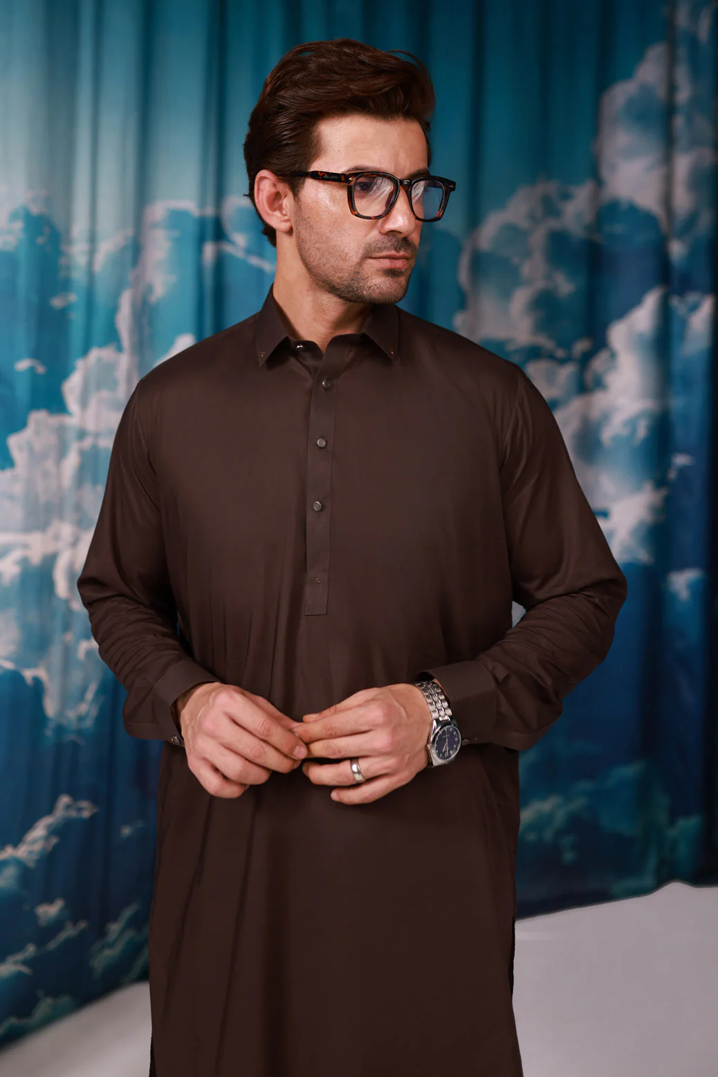 IN-BROWN-COTTON-SHALWAR SUIT - (GSSW24-002) - Image 4