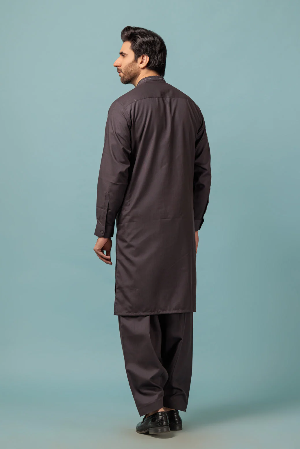 INDIGO-BLENDED-KURTA SHALWAR - (KSRW23-028) - Image 5