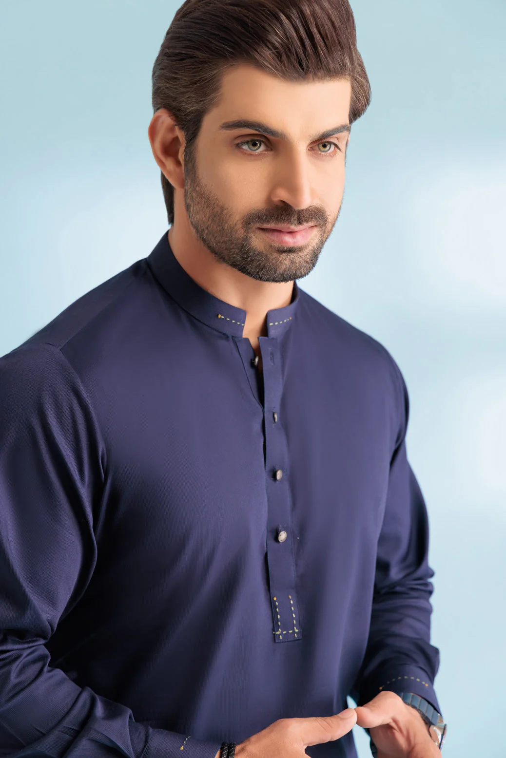 INT-BLUE-COTTON-KURTA SHALWAR - (KSRW23-025) - Image 3
