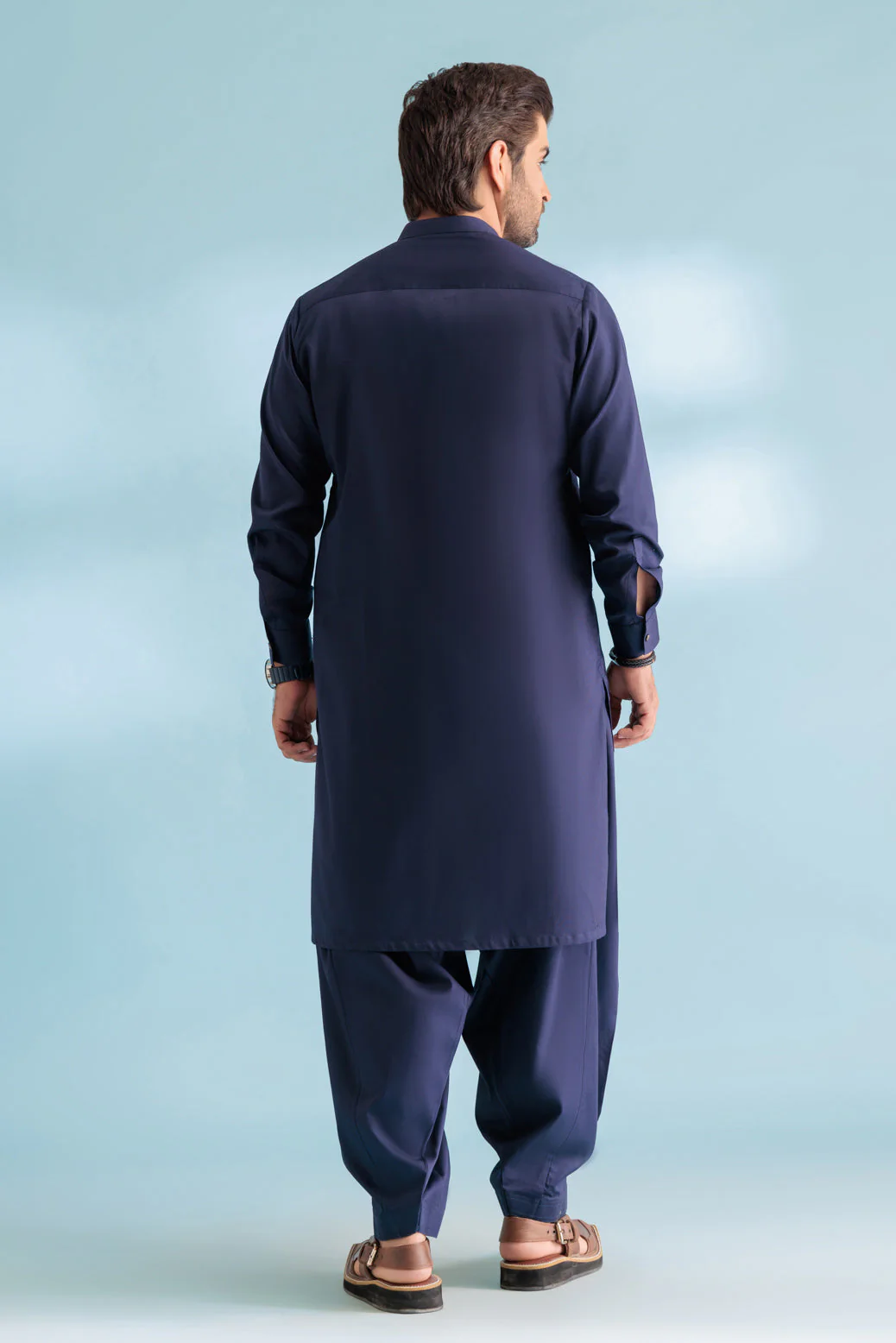 INT-BLUE-COTTON-KURTA SHALWAR - (KSRW23-025) - Image 5