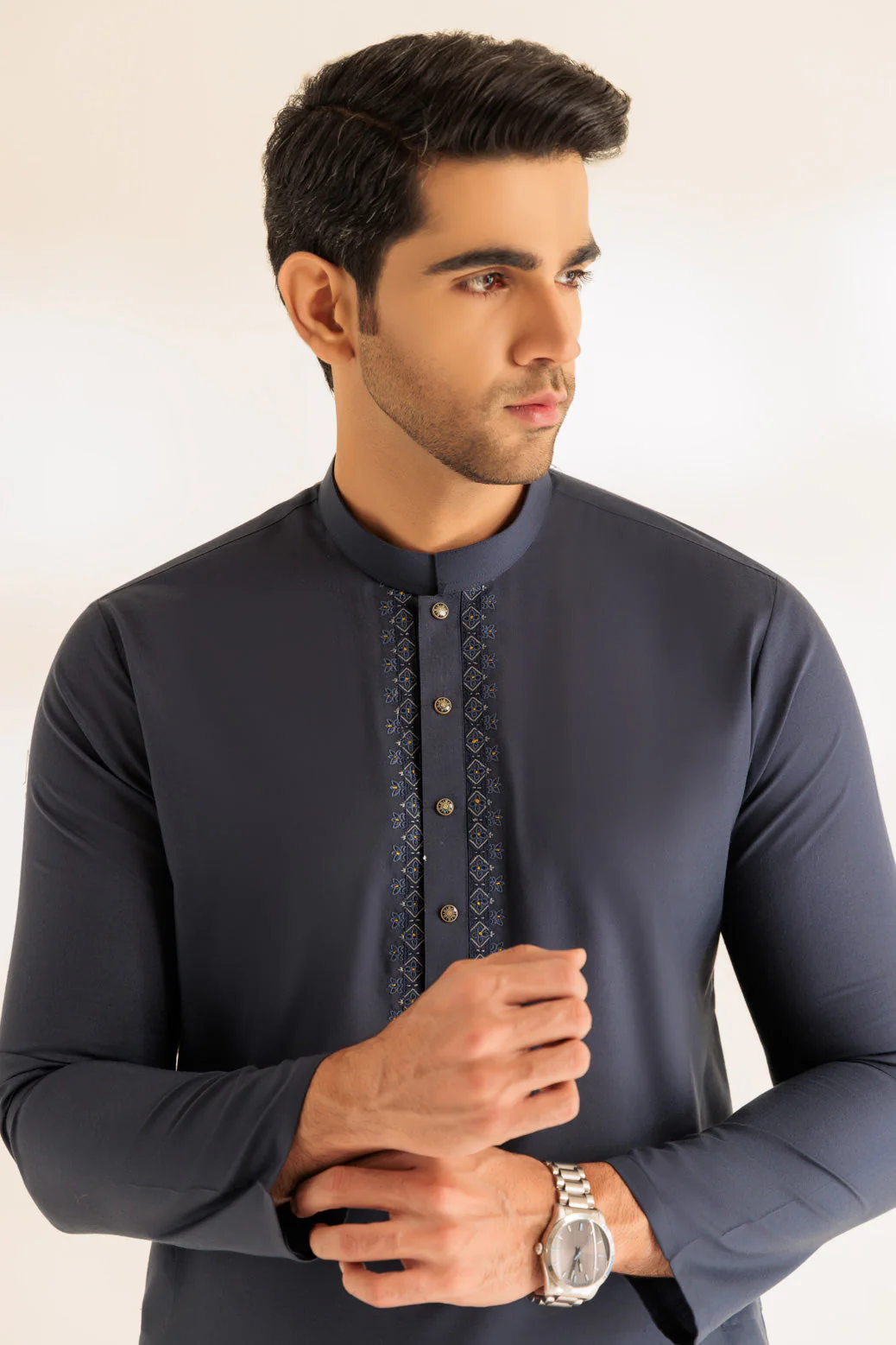 IRON-BLENDED-KURTA PAJAMA TROUSER - (KSS24-019) - Image 2
