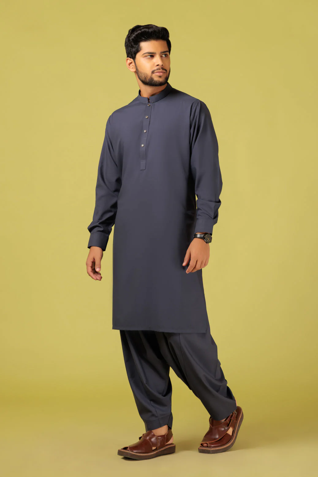 IRON-ORE-BLENDED-KURTA SHALWAR - (KSRB23-022) - Image 4