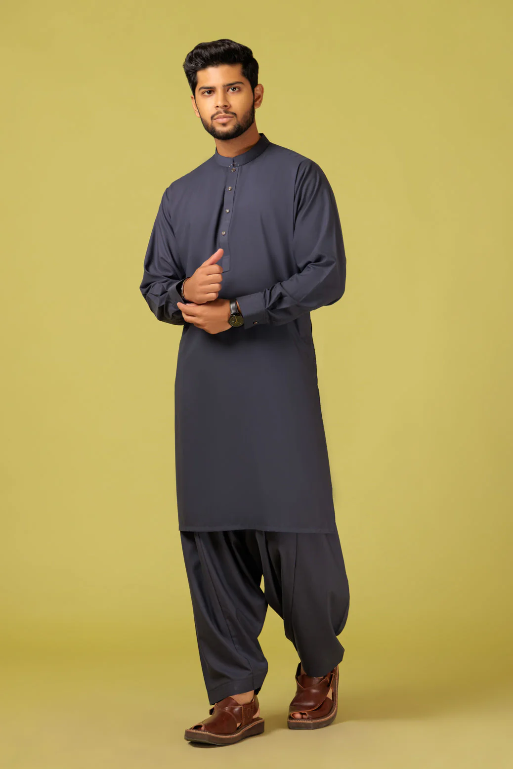 IRON-ORE-BLENDED-KURTA SHALWAR - (KSRB23-022) - Image 5