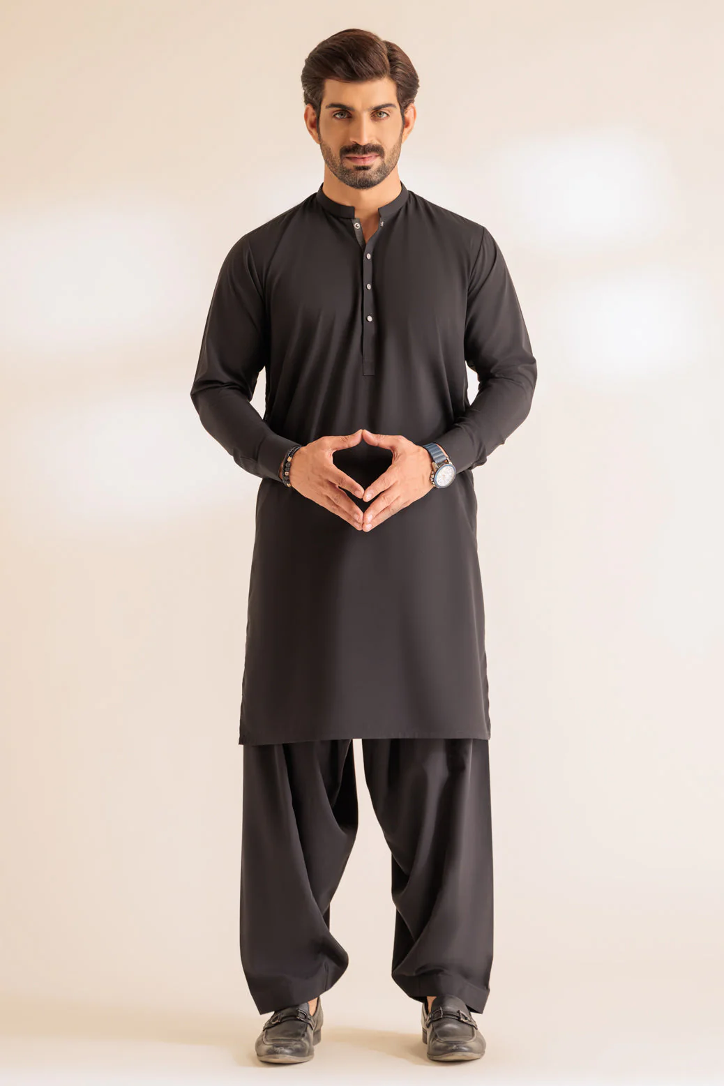 J-BLACK-BLENDED-SHALWAR SUIT - (GSBS24-002) - Image 2