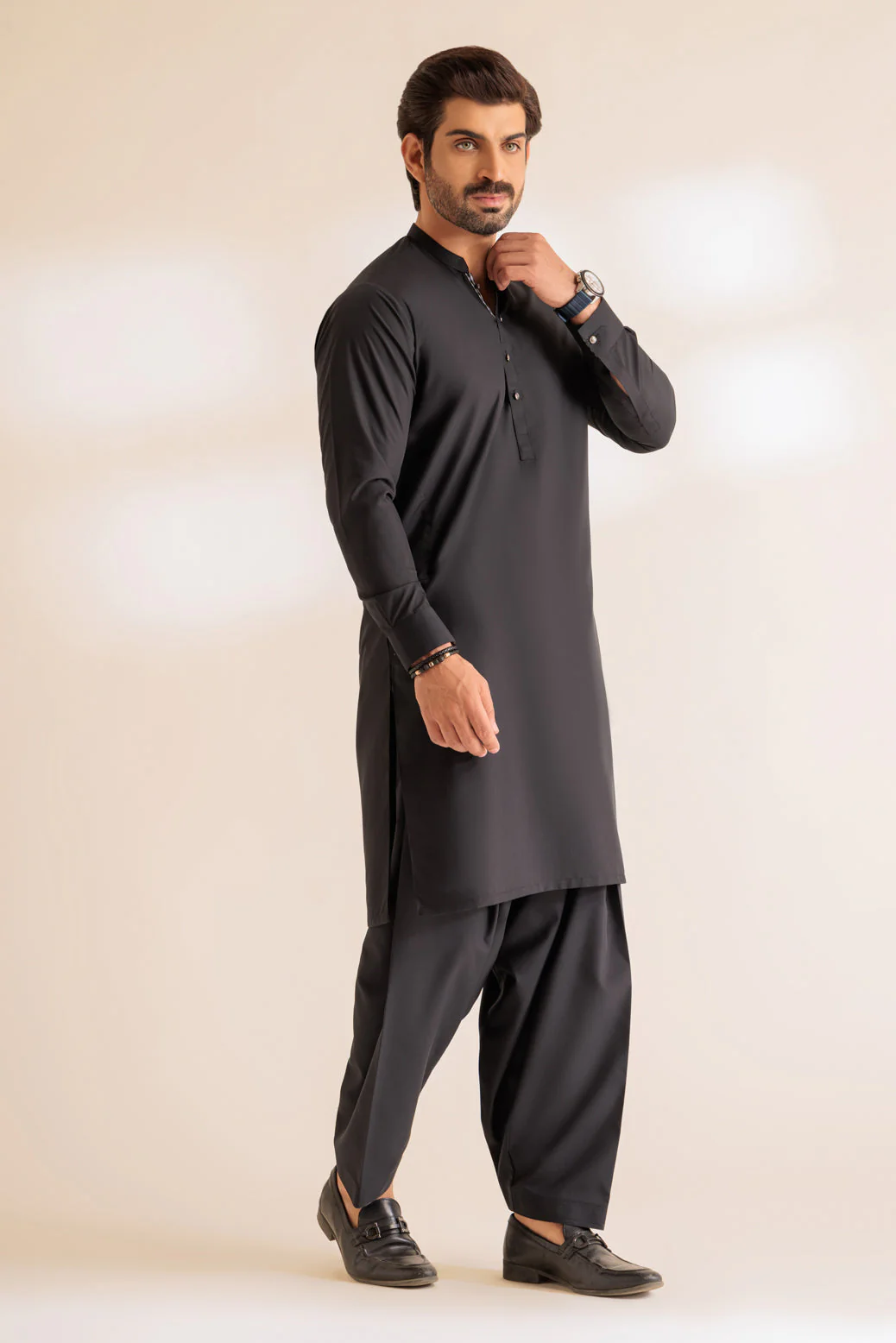 J-BLACK-BLENDED-SHALWAR SUIT - (GSBS24-010) - Image 3