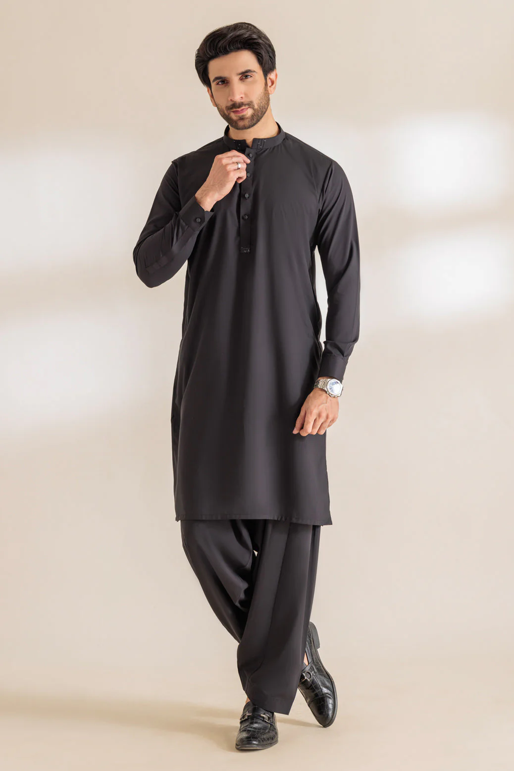 J-BLACK-BLENDED-SHALWAR SUIT - (GSBS24-011) - Image 3