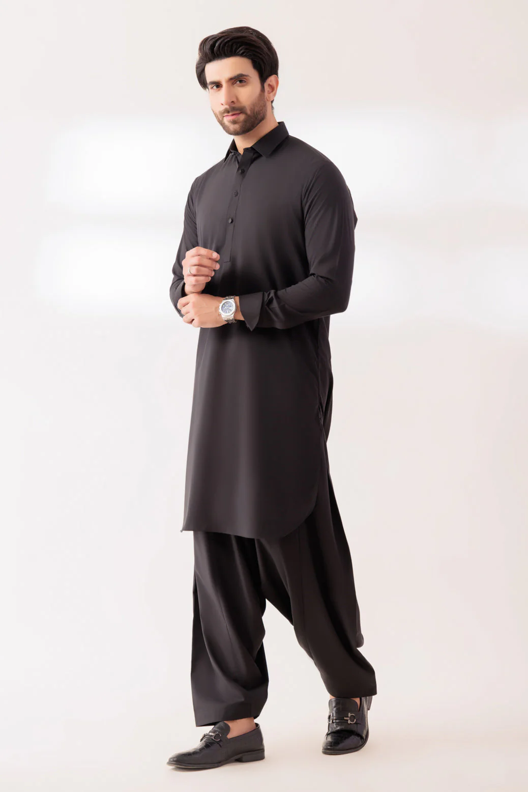 J-BLACK-BLENDED-SHALWAR SUIT - (GSSS24-016) - Image 3
