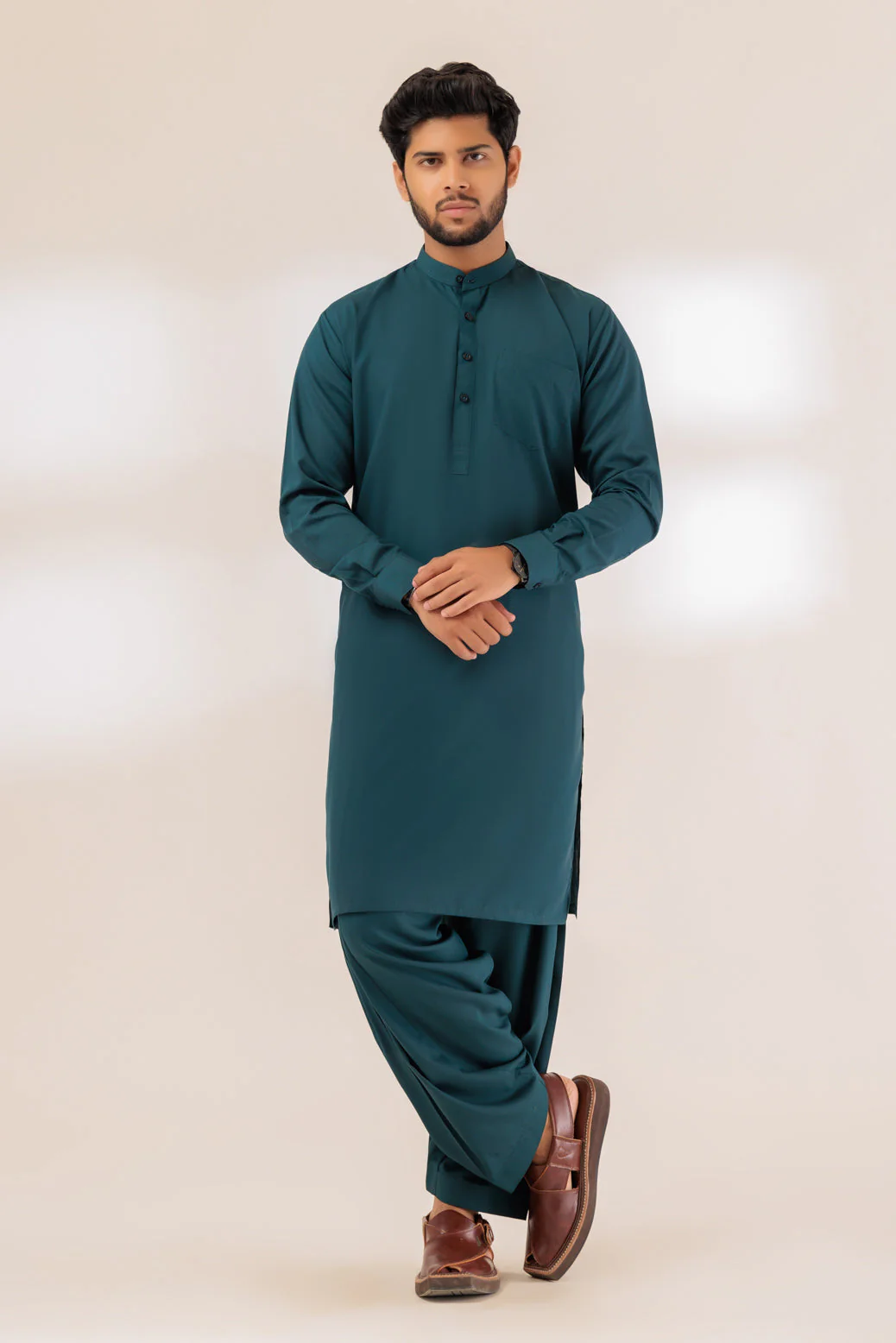 JADE-BLENDED-SHALWAR SUIT - (GSBS23-019) - Image 3