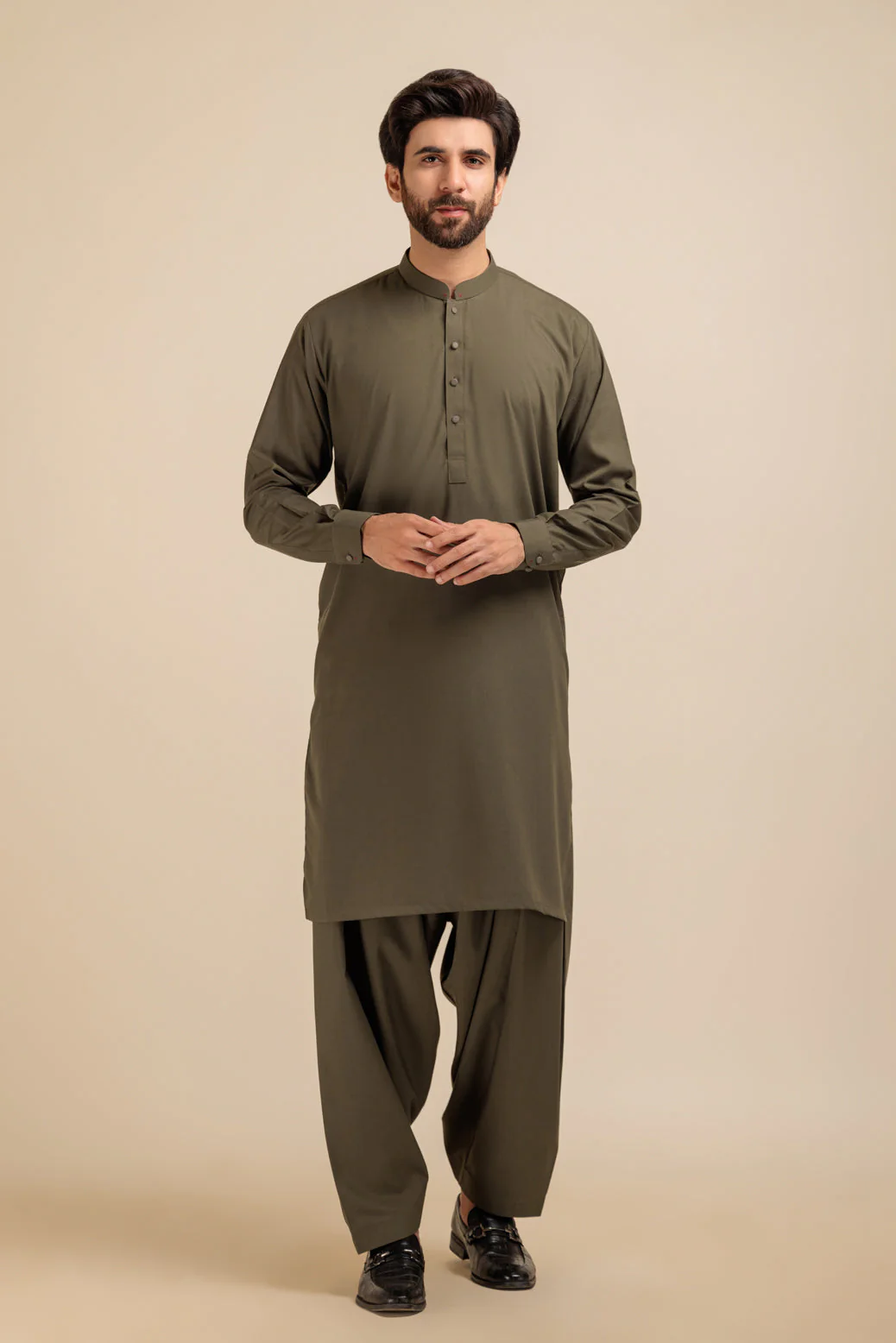 K-GREEN-BLENDED-SHALWAR SUIT - (GSBB23-012) - Image 4