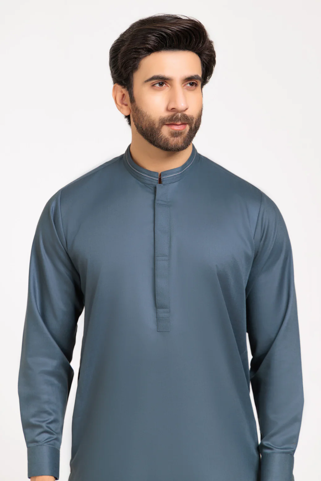 S-GREEN-BLENDED-KURTA SHALWAR - (KSRW24-036) - Image 4