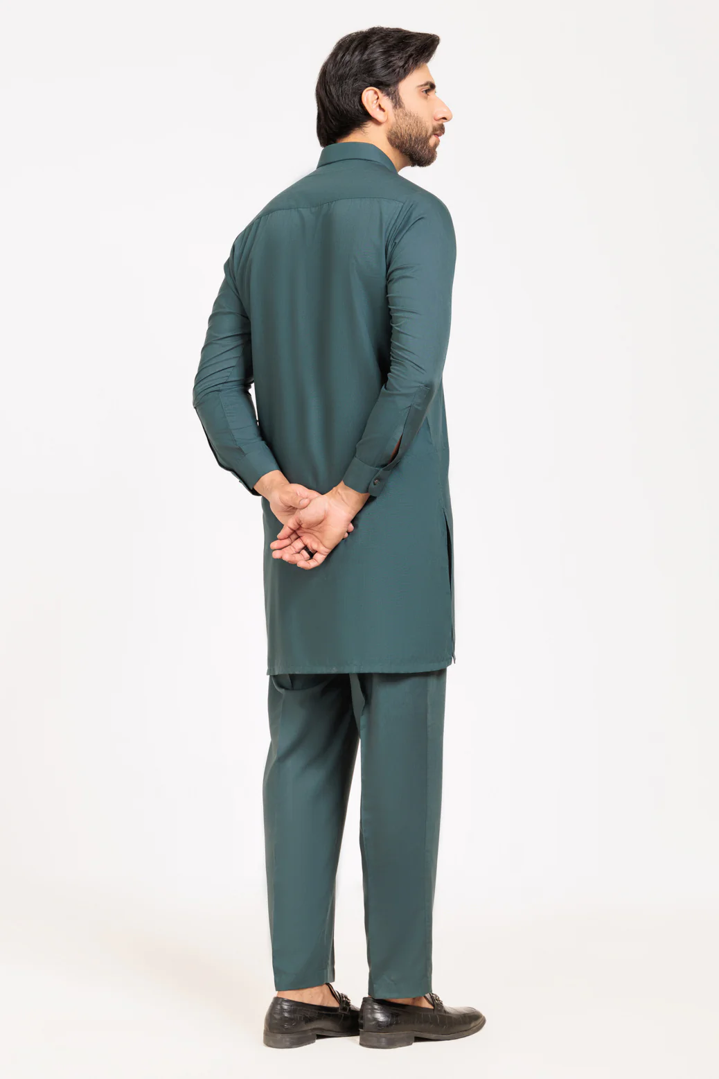D-GREEN-BLENDED-KURTA TROUSER - (KSW24-026) - Image 5