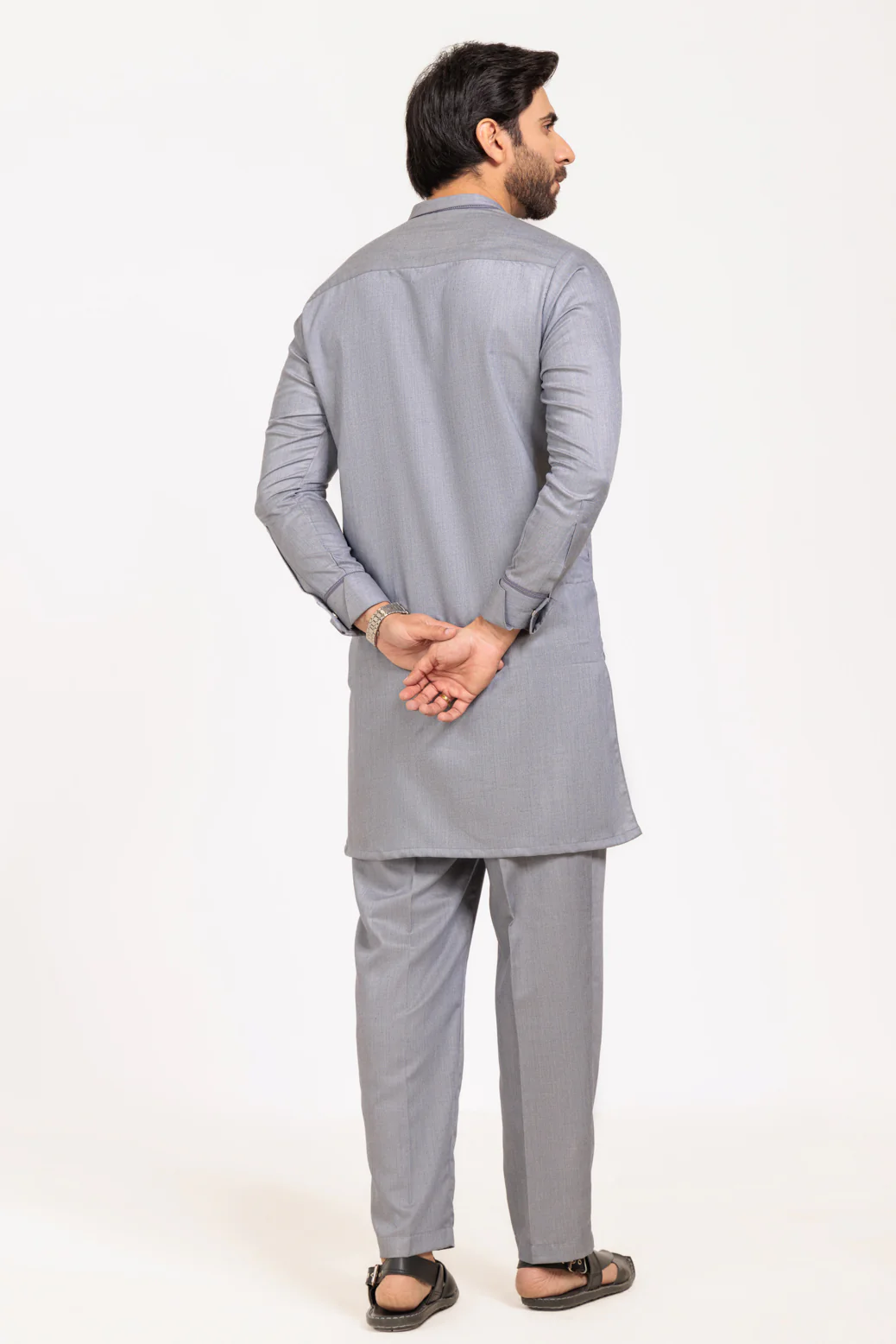 L-GREY-BLENDED-KURTA TROUSER - (KSW24-031) - Image 5