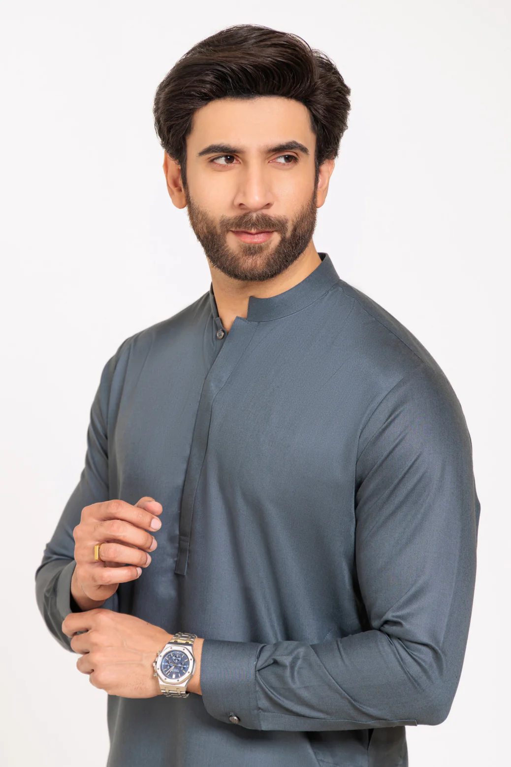 S-GREEN-BLENDED-KURTA TROUSER - (KSW24-032) - Image 2