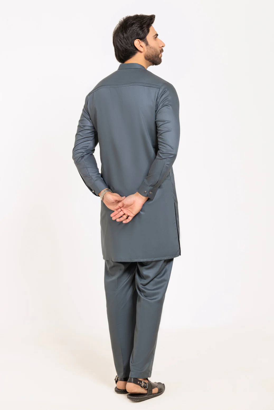 S-GREEN-BLENDED-KURTA TROUSER - (KSW24-032) - Image 5