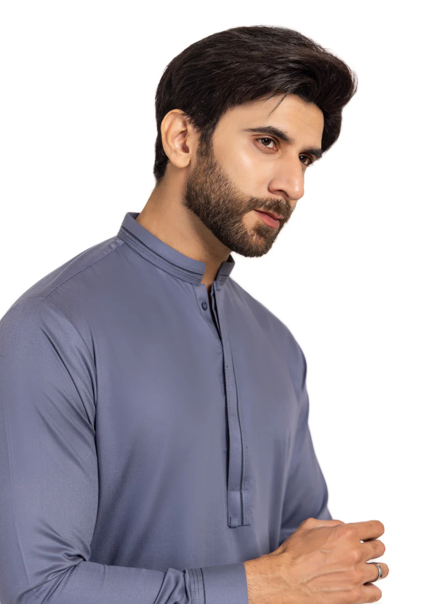 M-GREY-BLENDED-KURTA TROUSER - (KSW24-033) - Image 4