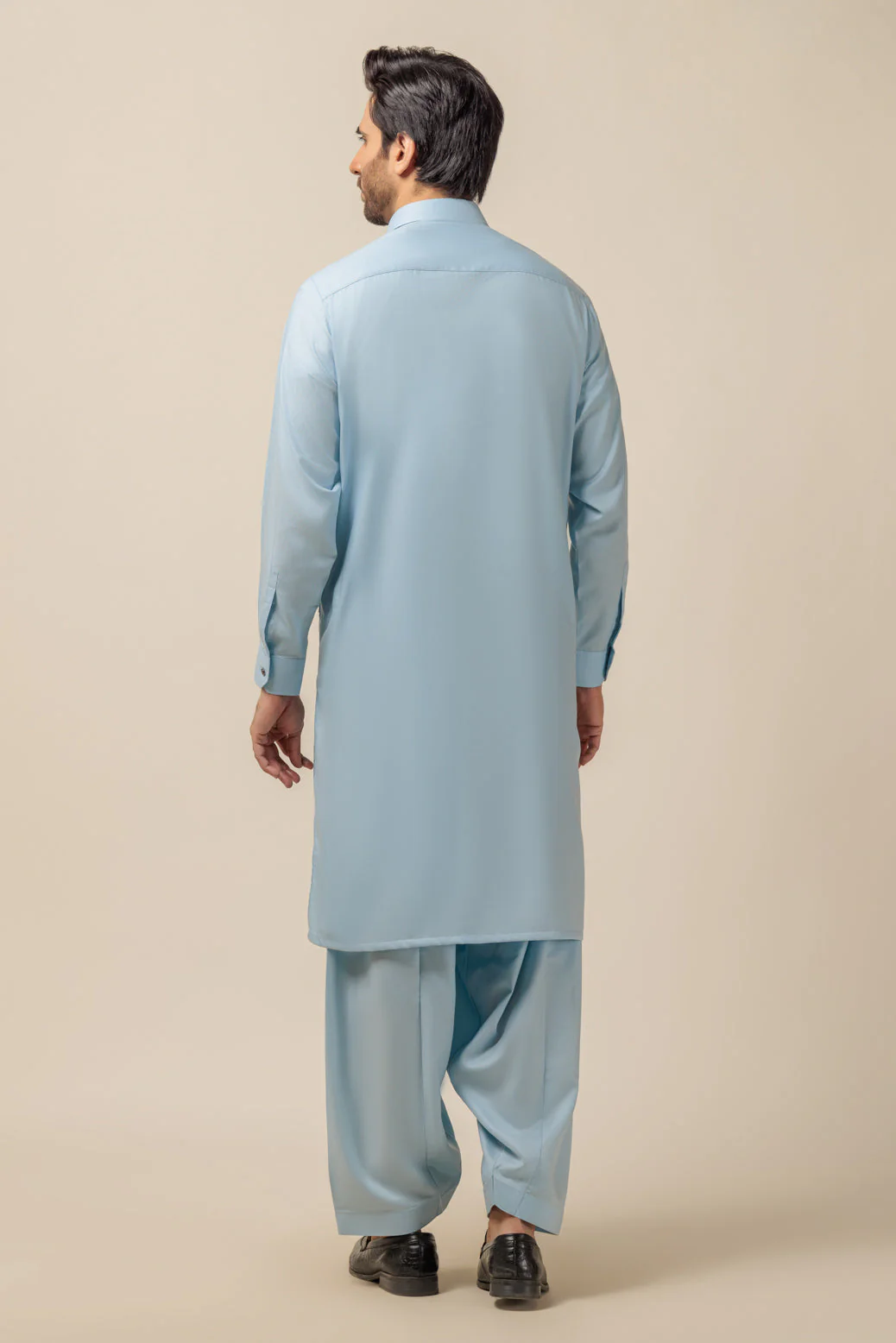 L-BLUE-BLENDED-KURTA SHALWAR - (KSRW23-017) - Image 5