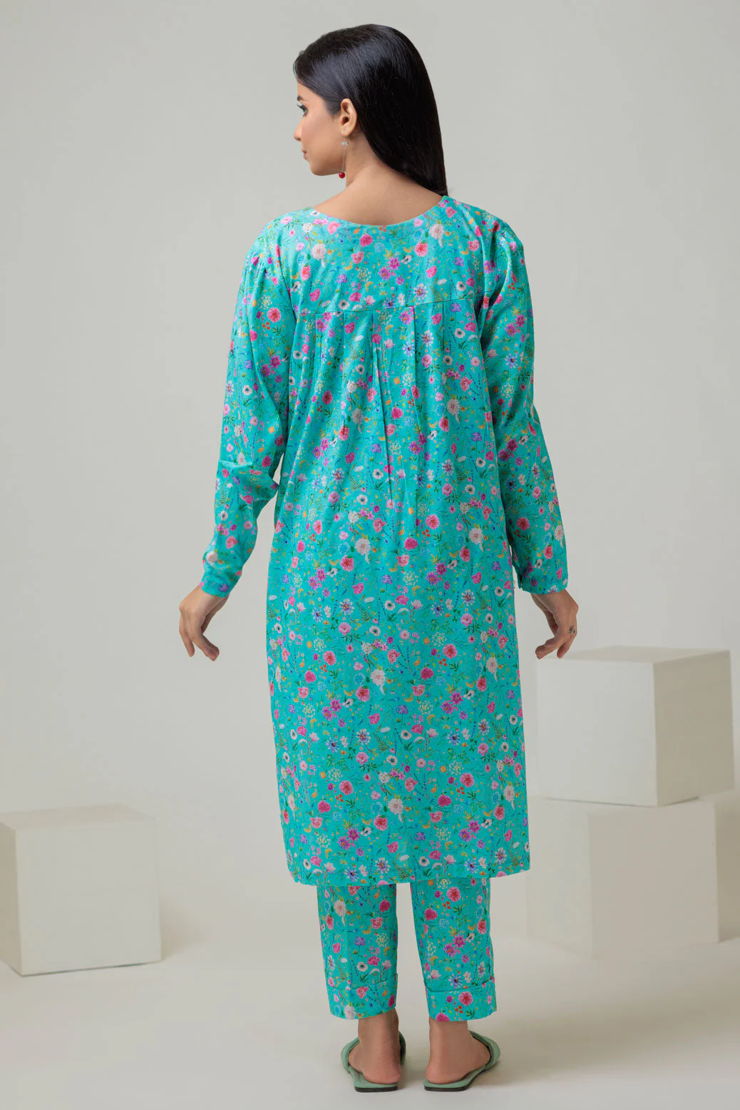L-BLUE-CAMBRIC-2 PIECE (BSSS232P22) - Image 2
