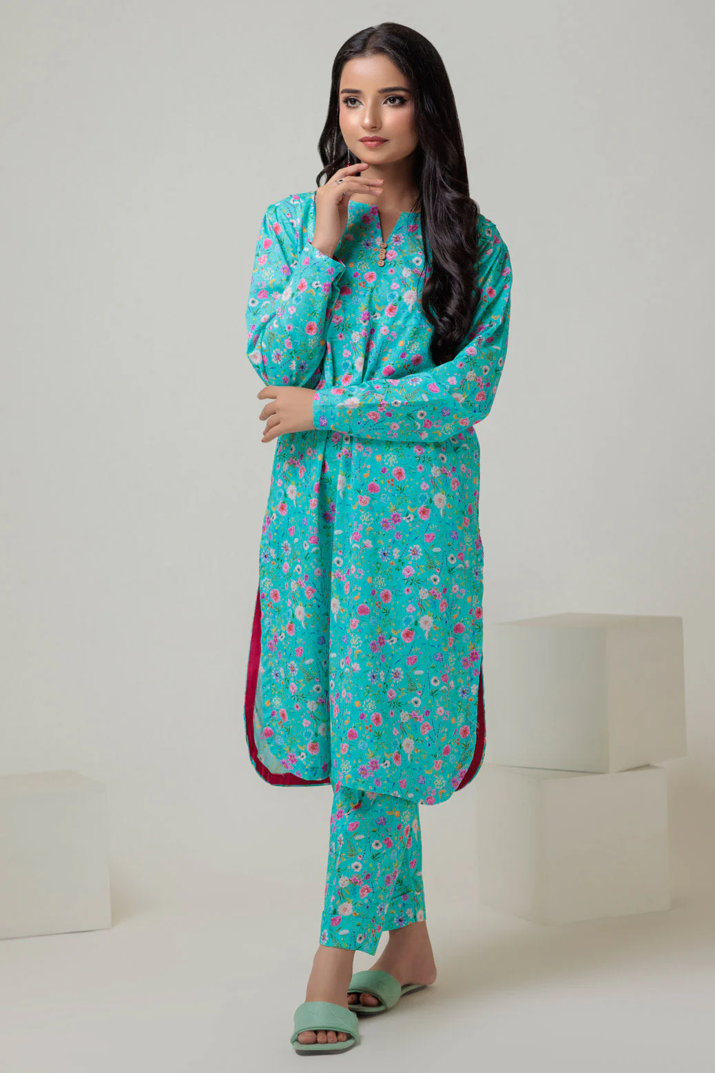 L-BLUE-CAMBRIC-2 PIECE (BSSS232P22) - Image 4