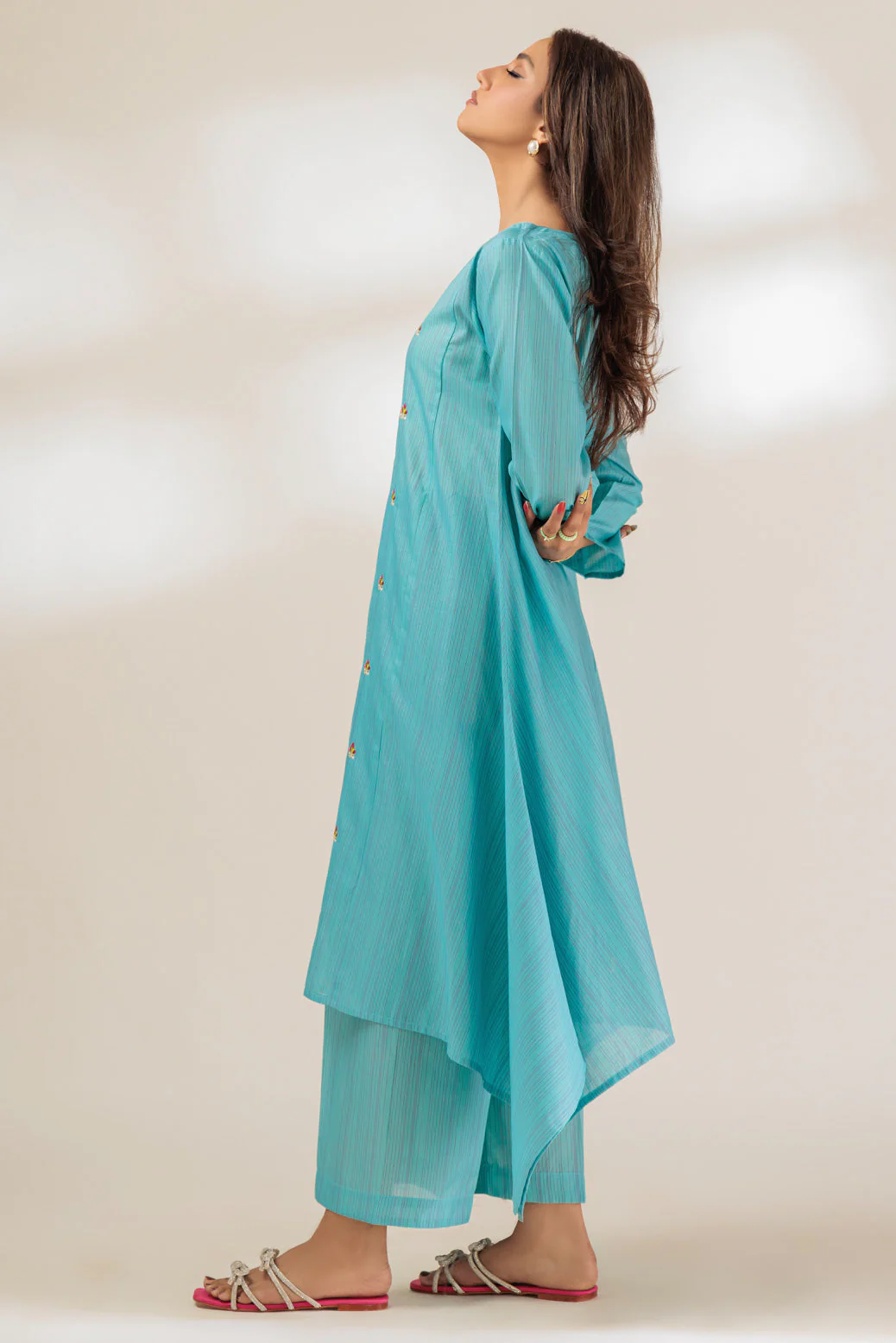 L-BLUE-COTTON-2 PIECE (BSAS232P07) - Image 2