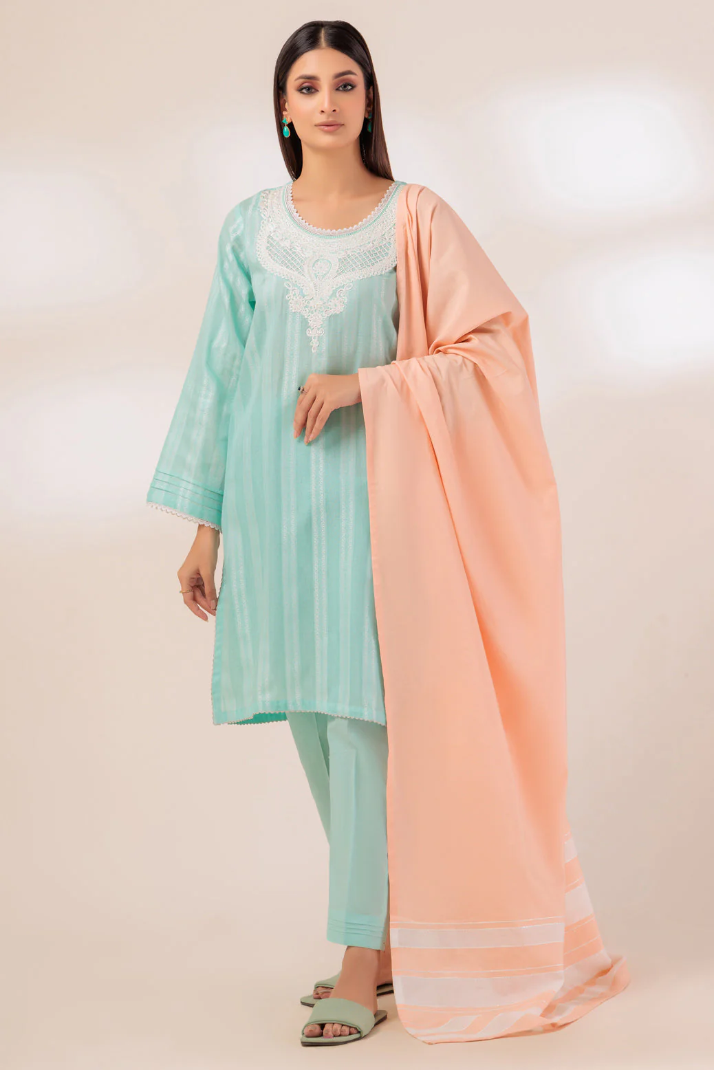 L-BLUE-DYED DOBBY-3 PIECE (PWS5233P06) - Image 3