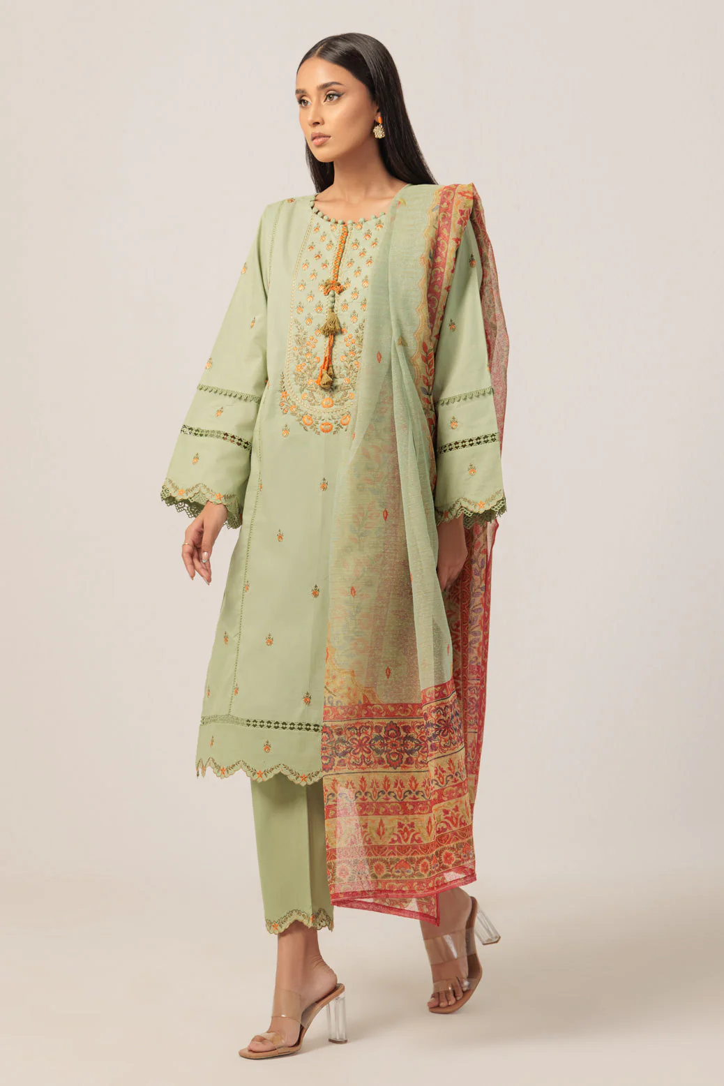 L-GREEN-CAMBRIC-3 PIECE (PWS1243P11) - Image 2