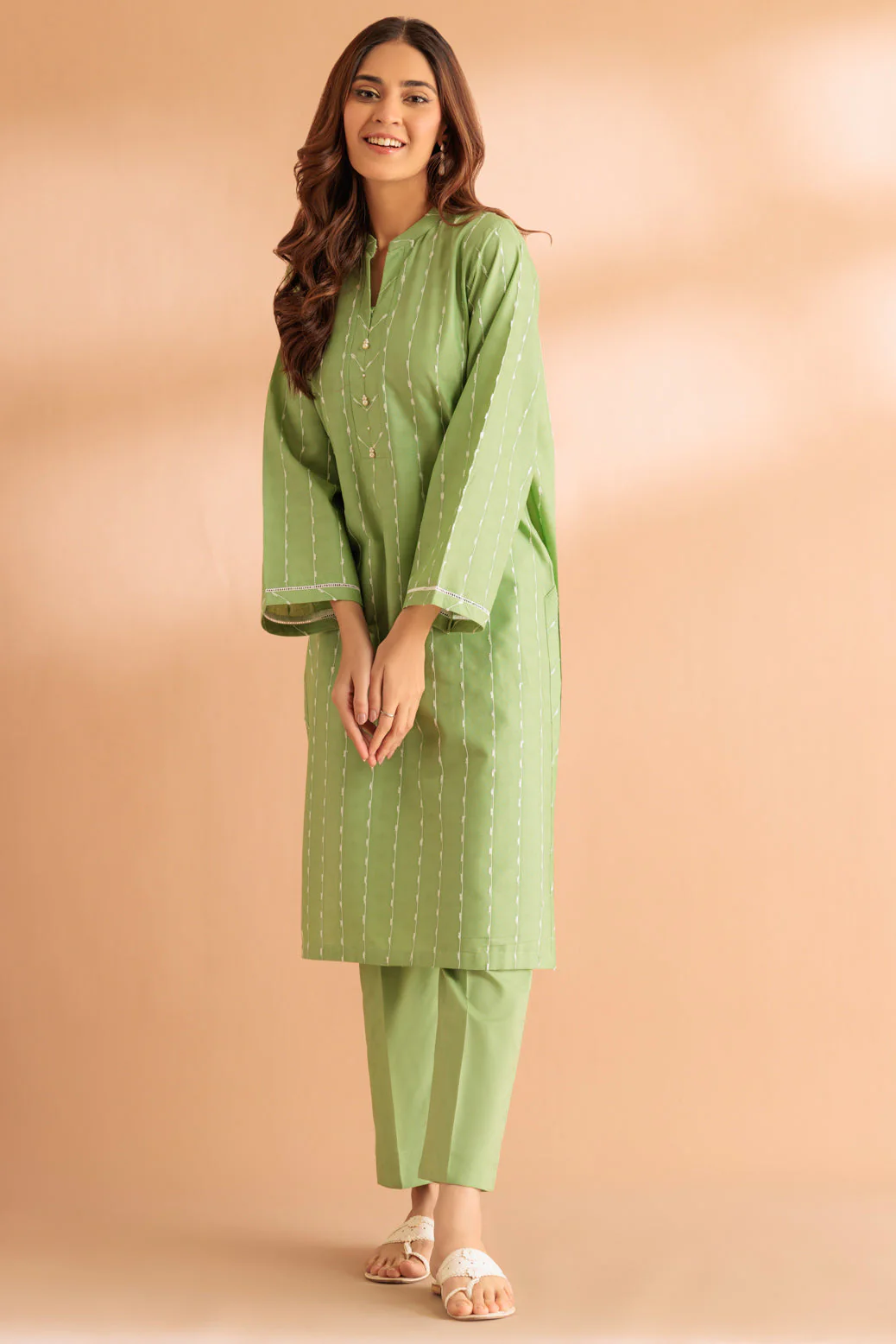 L-GREEN-JACQUARD-2 PIECE (SS6242P25) - Image 2