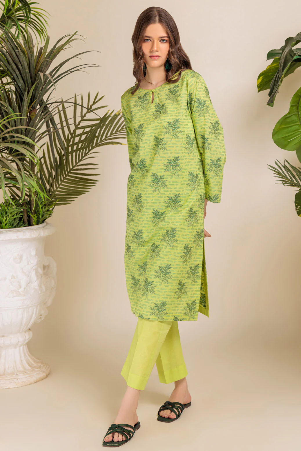 L-GREEN-JACQUARD-2 PIECE (WJ2232P01) - Image 4