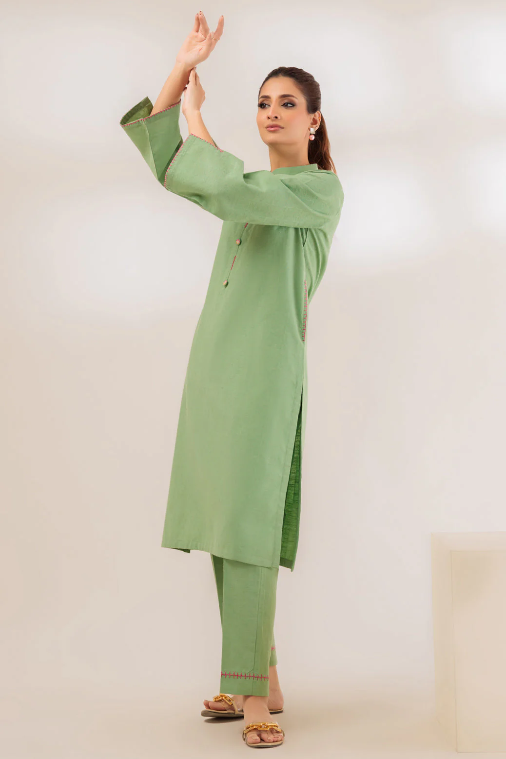 L-GREEN-JACQUARD-2 PIECE (WS6232P26) - Image 3