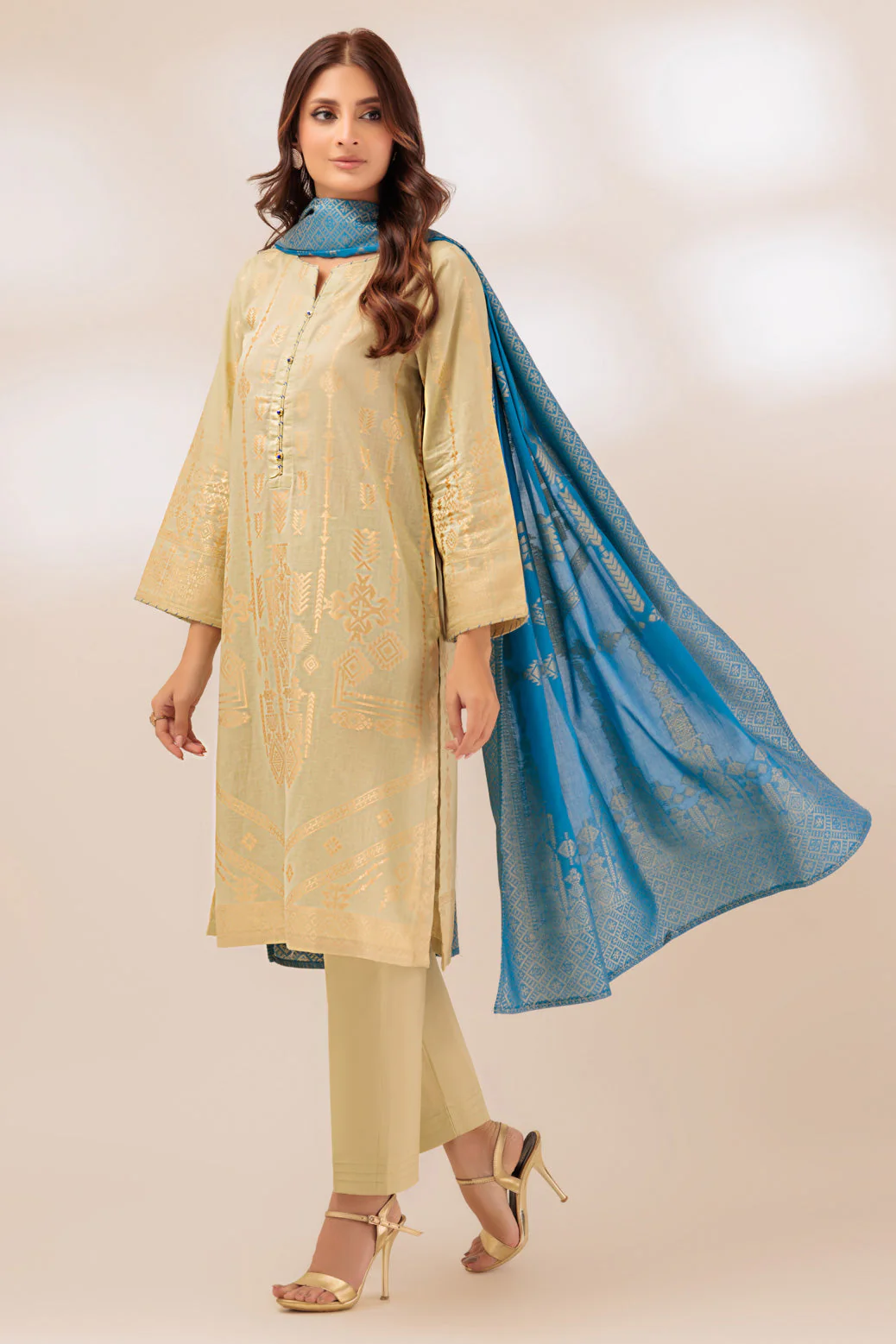 L-GREEN-JACQUARD-3 PIECE (PWJ5233P13) - Image 2