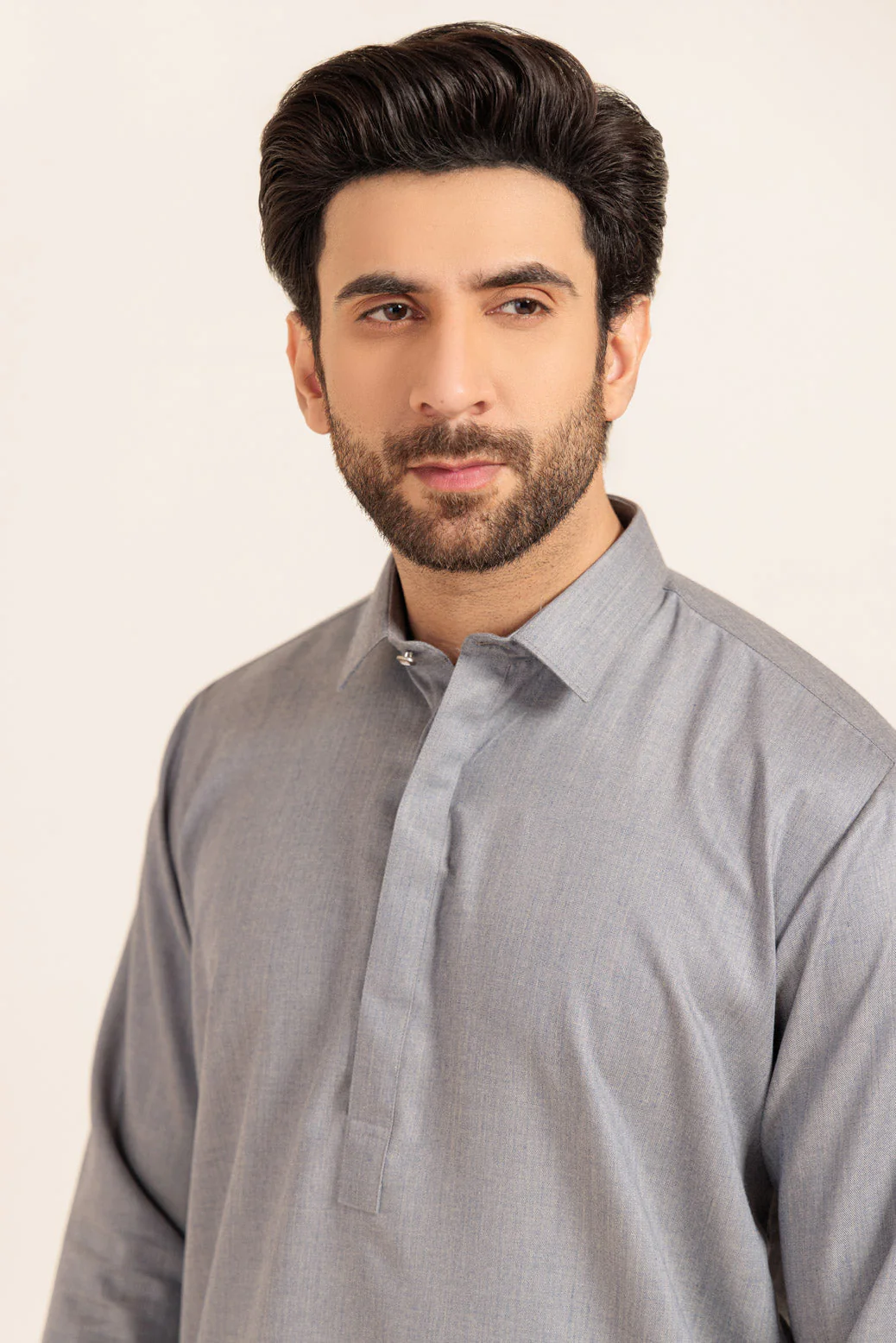 L-GREY-BLENDED-SHALWAR SUIT - (GSSW24-013) - Image 2